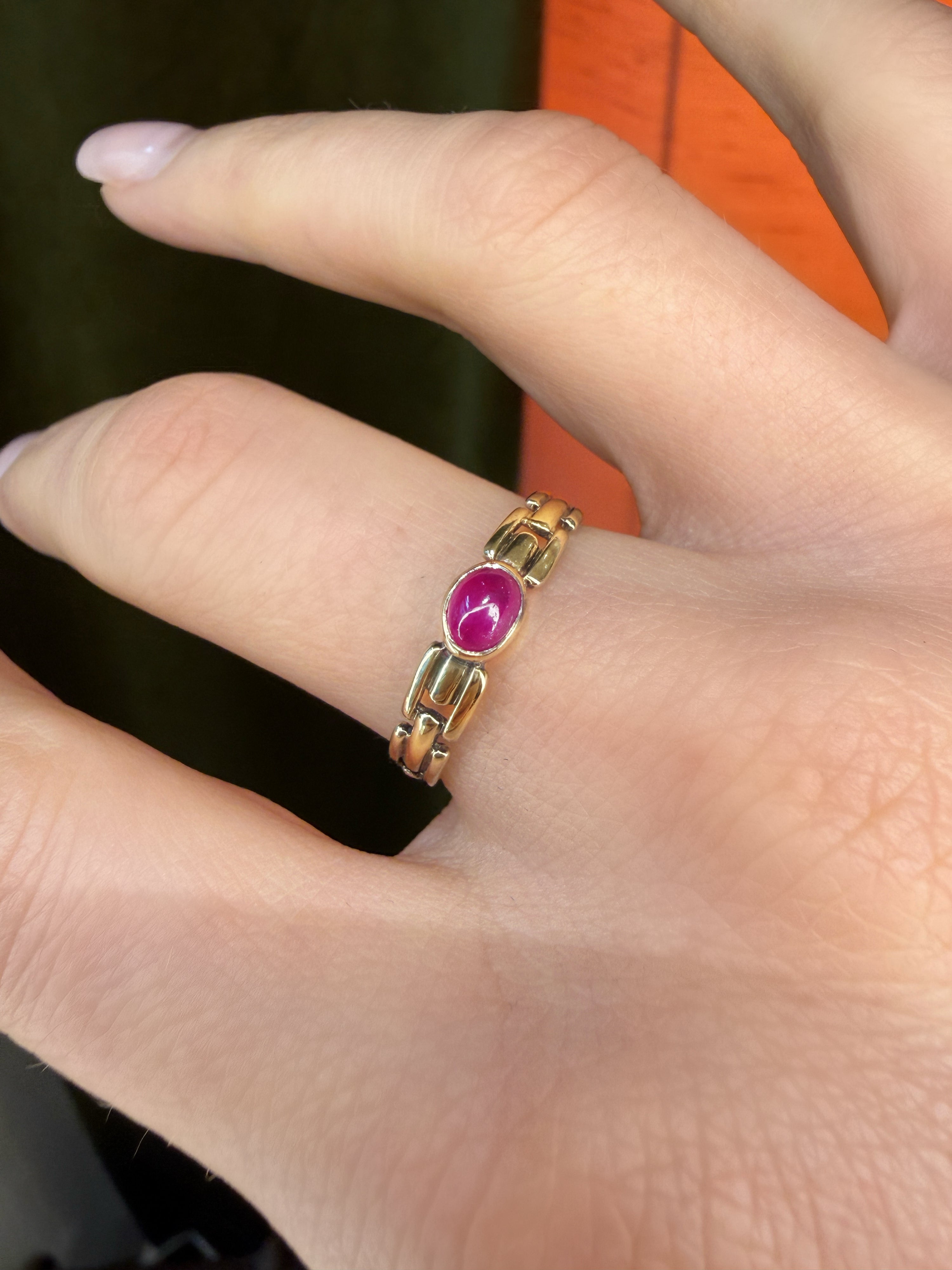 #1466 8k Ring mit Rubin - RG 58