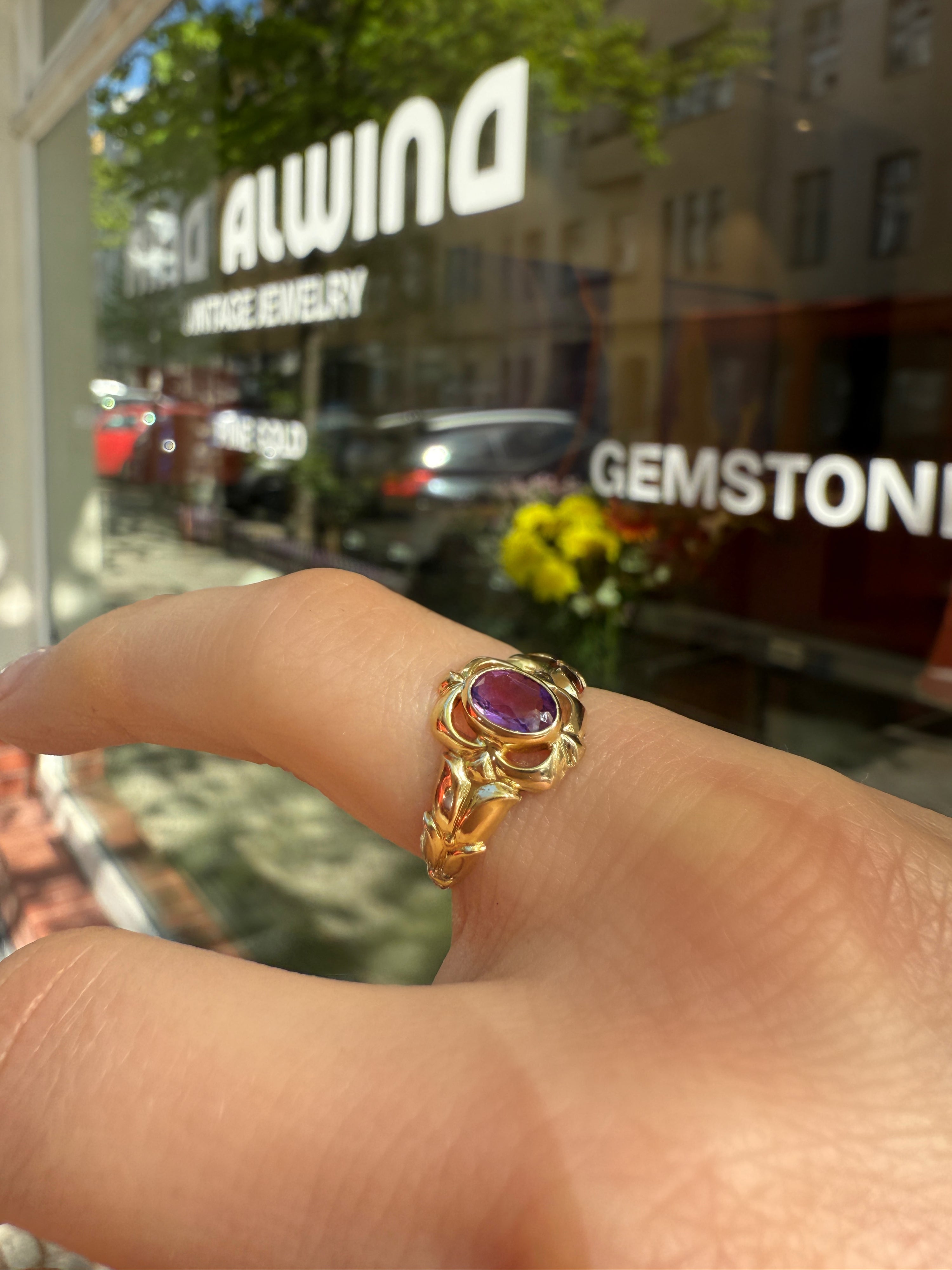 #930 8k Ring mit Amethyst - RG 51