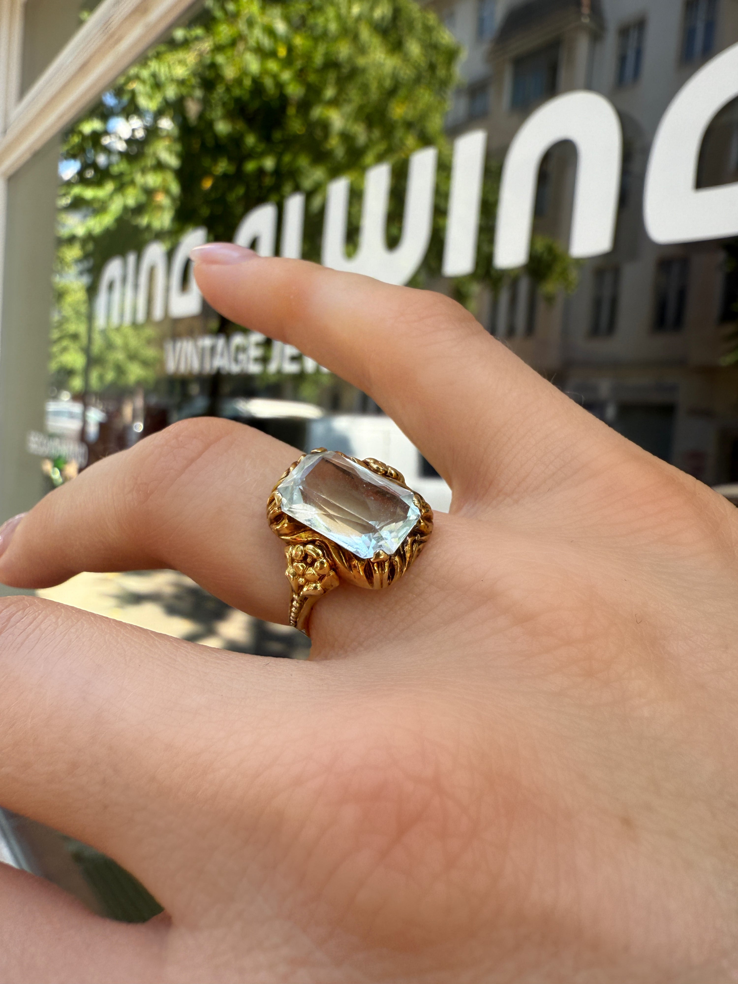 #1106 14k Ring with Spinel - Ring Size 50