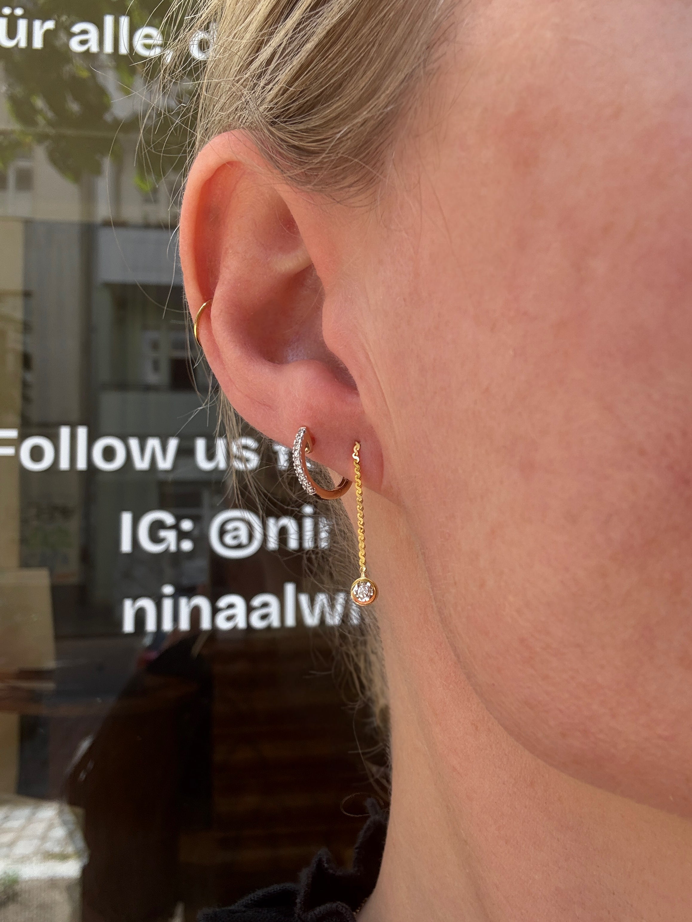#1201 14k Hoop Earrings - 2cm