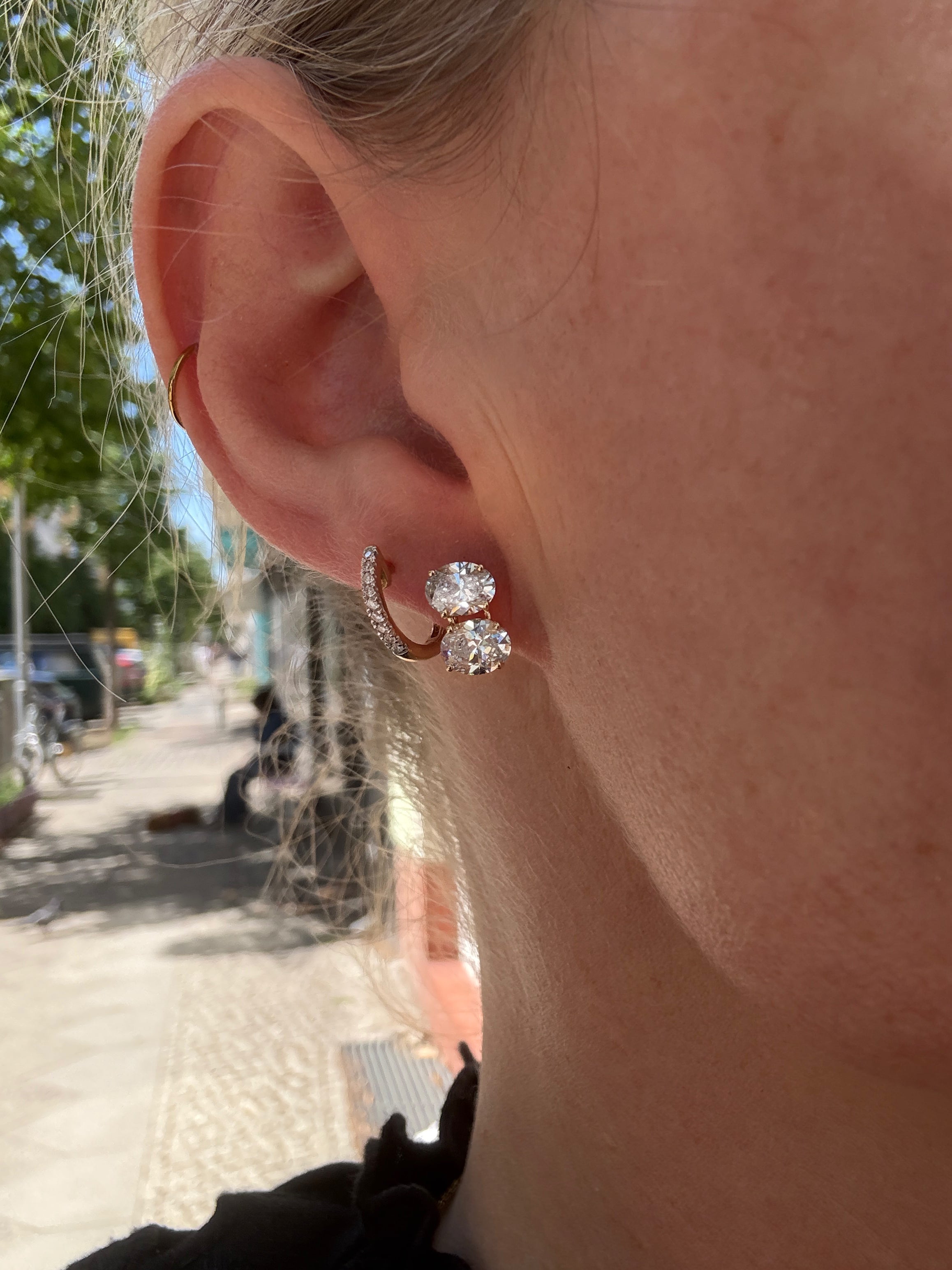 #1238 14k Ohrringe mit Diamant (2.4ct.)