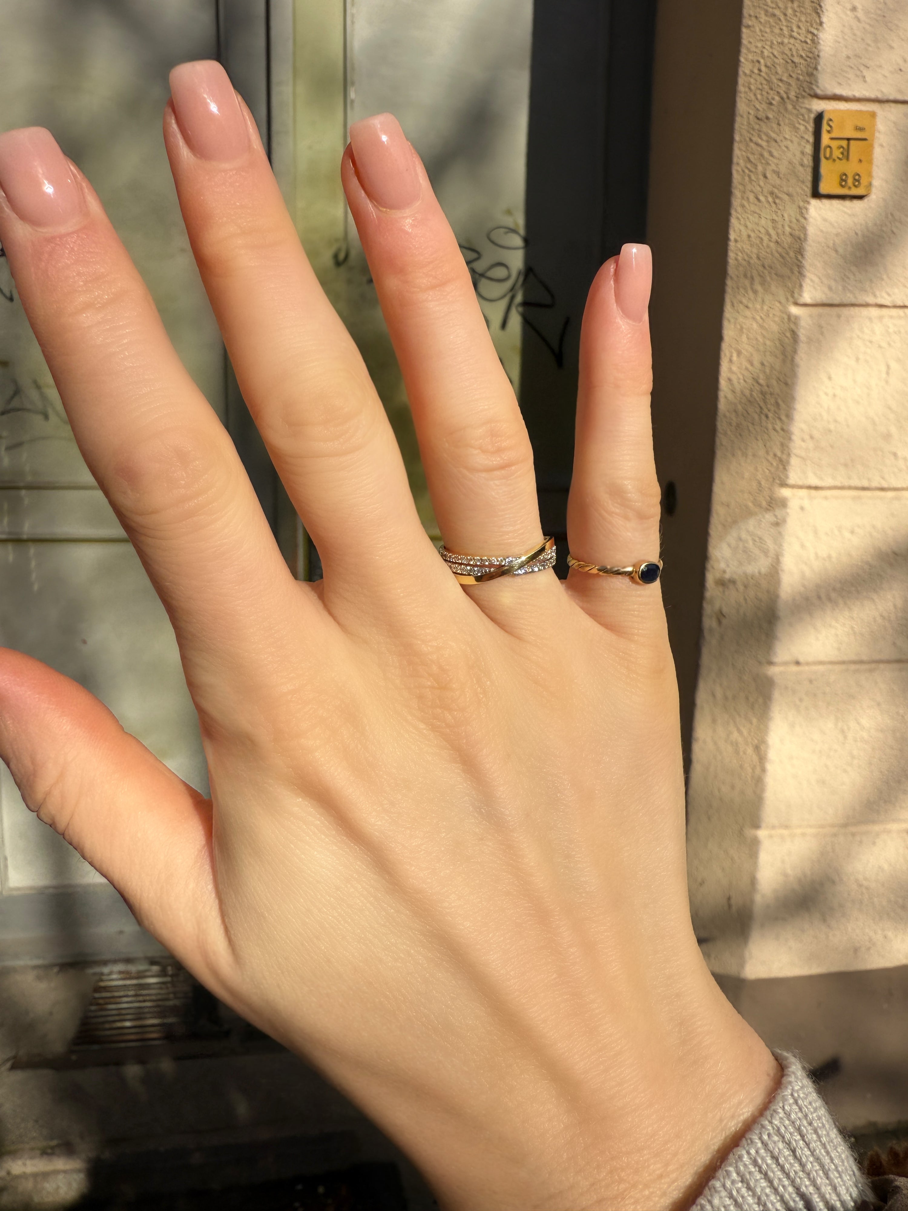 #247 8k Ring mit Zirkon - RG 54