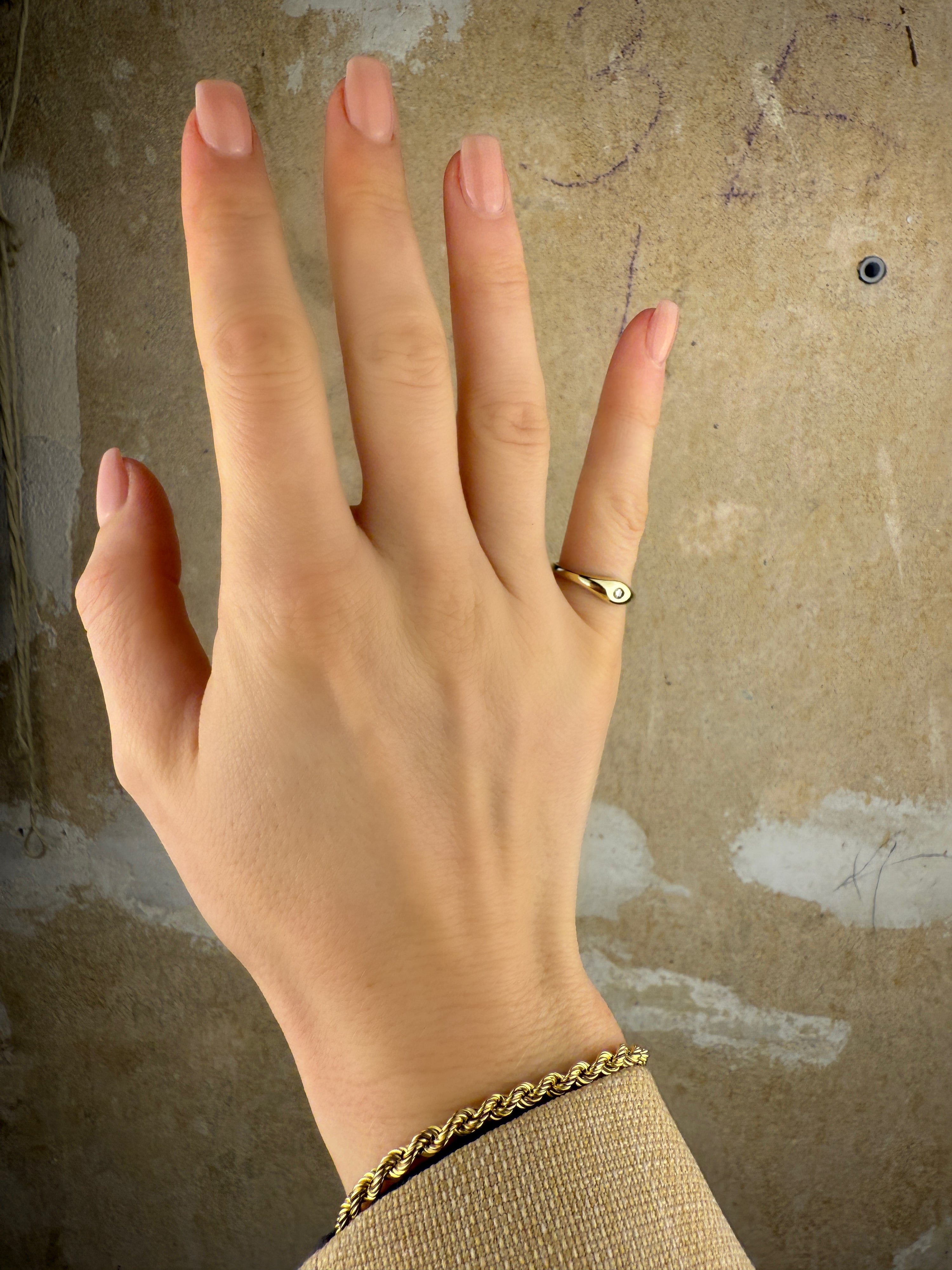 #250 8k Ring mit Diamant - RG 49