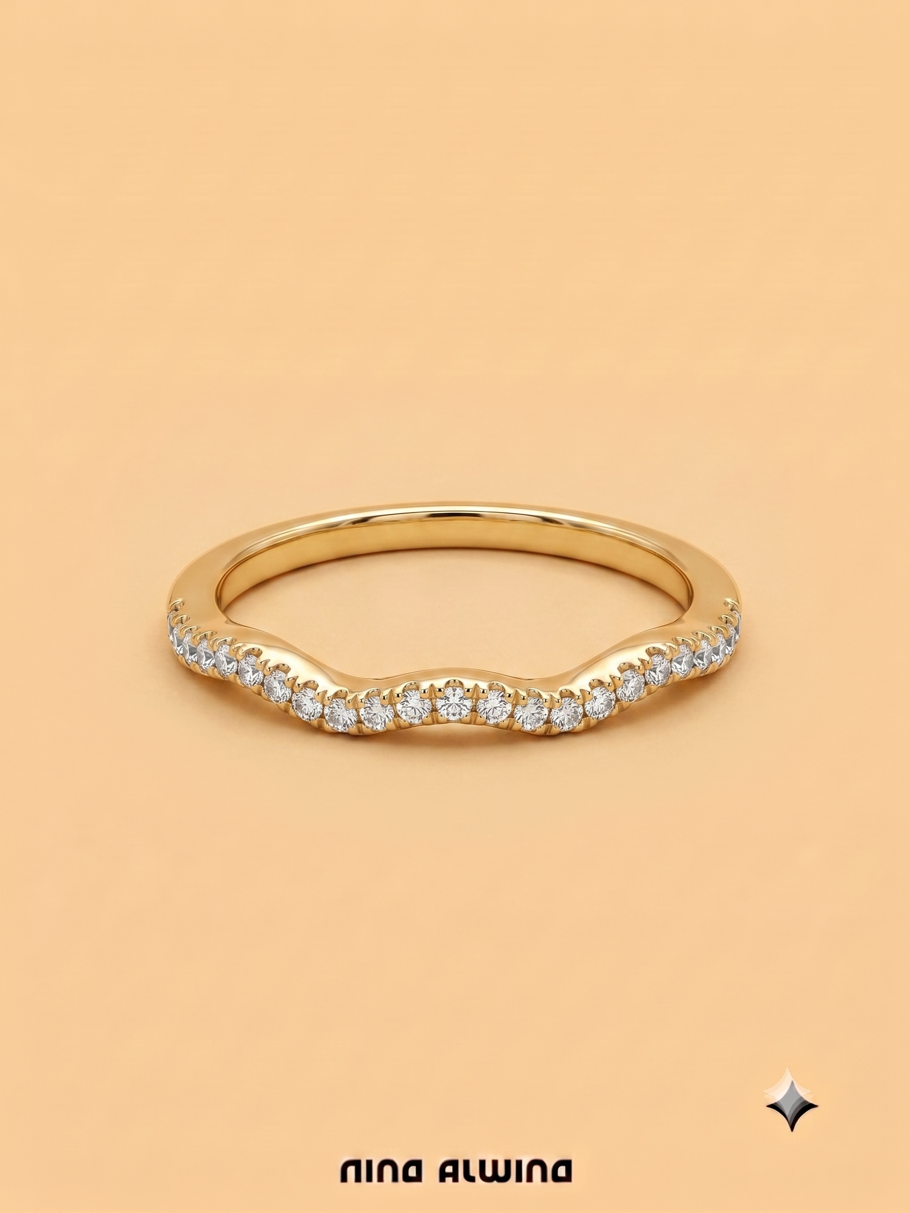 #1138 Massiver 8k Ring 27 Diamanten - RG 55