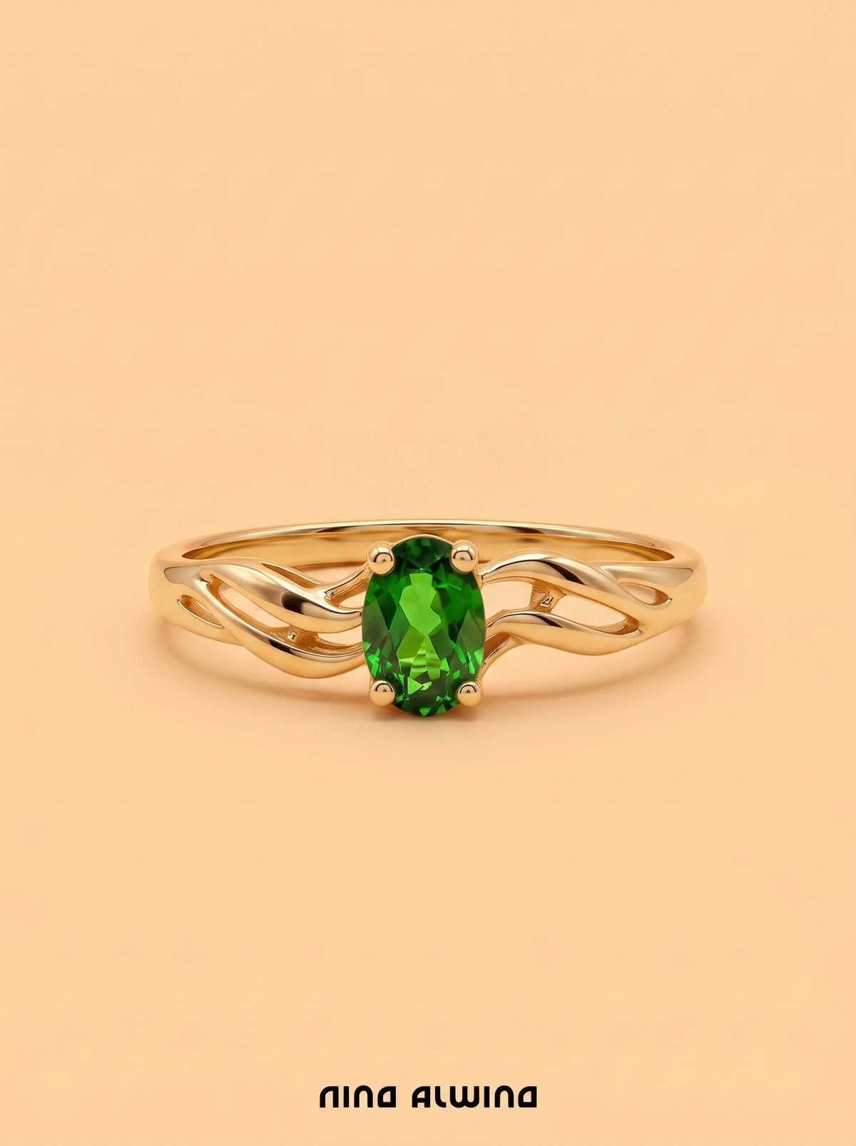 #1435 8k Ring mit Chromdiopsid - RG 63