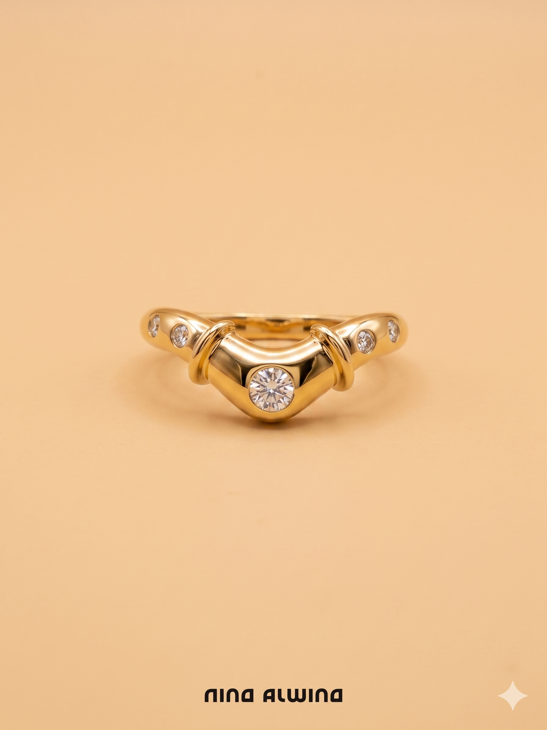 #1015 8k Ring mit Zirkonia - RG 54