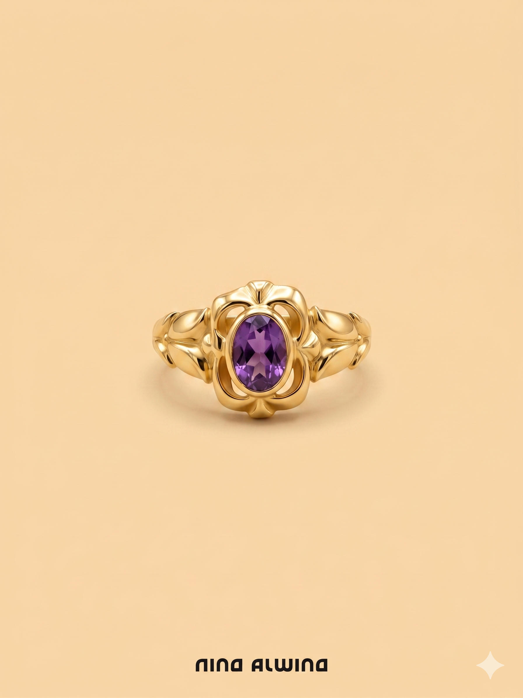 #930 8k Ring mit Amethyst - RG 51