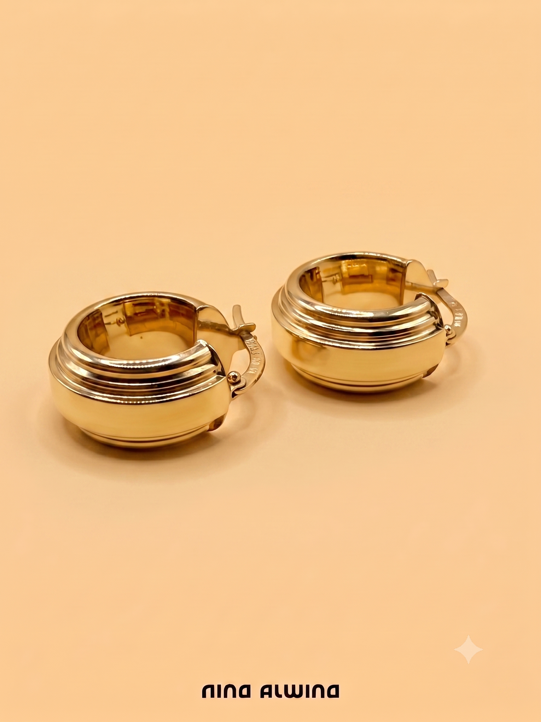 #1201 14k Hoop Earrings - 2cm