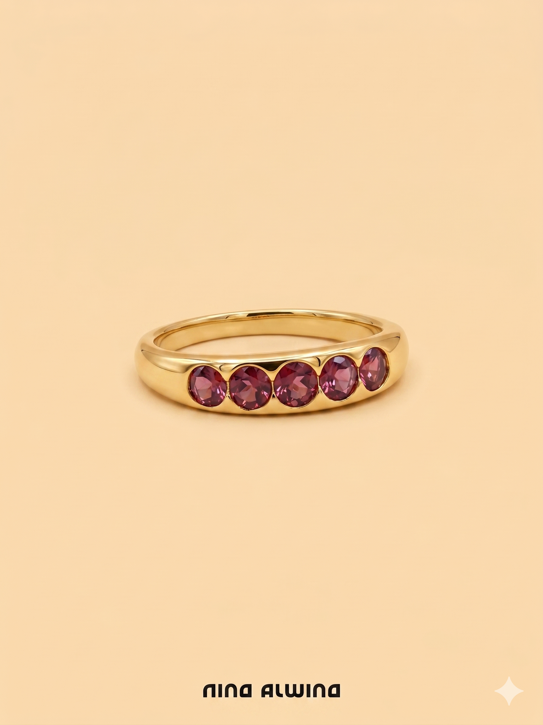#909 8k Ring mit Turmalinen - RG 57