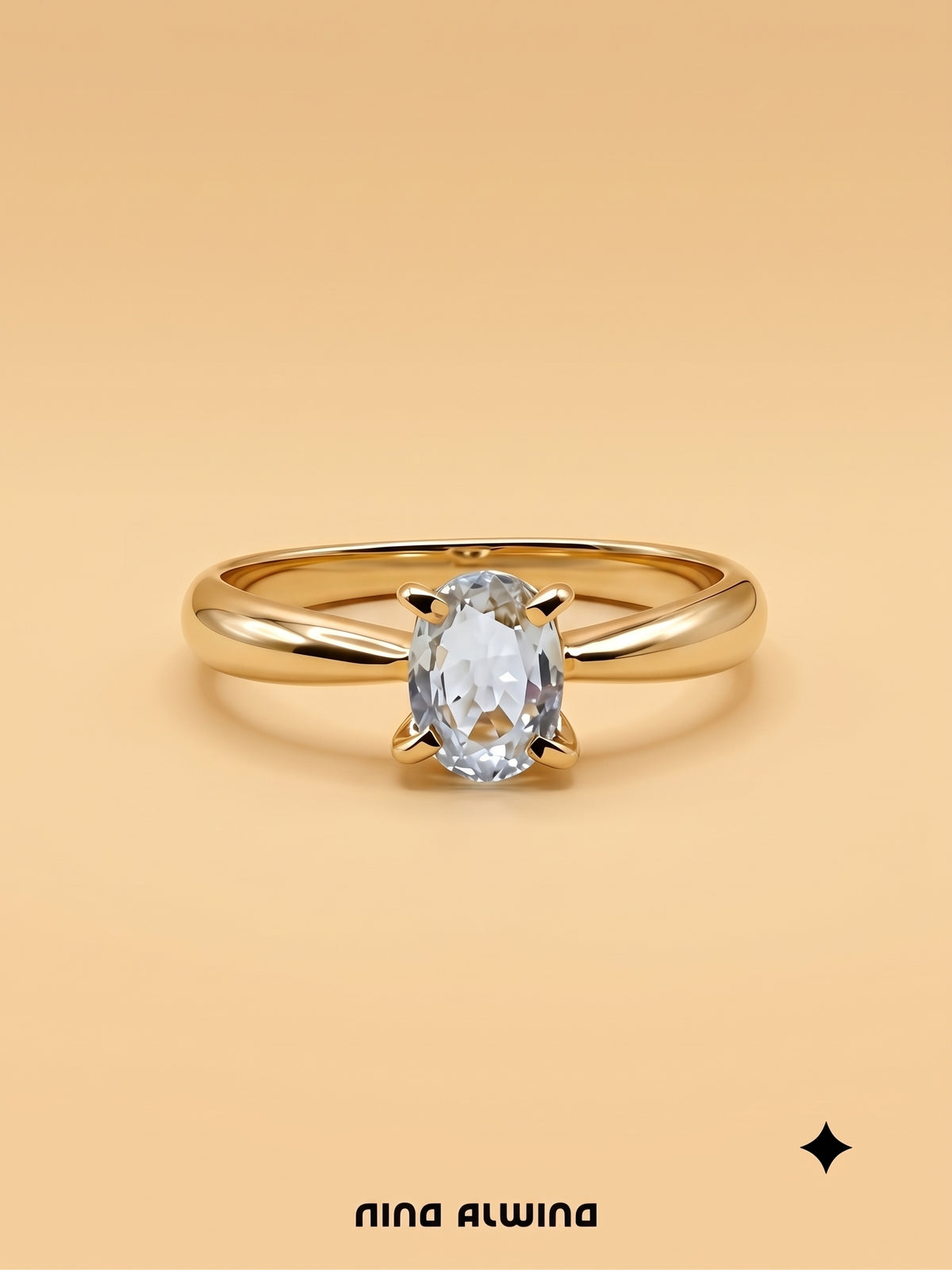 #1365 18k Ring mit Saphir - RG 51