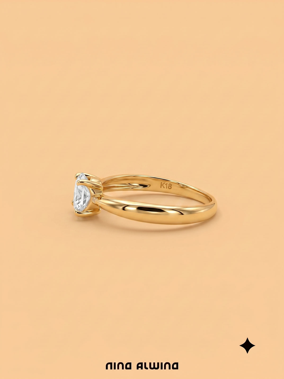 #1365 18k Ring mit Saphir - RG 51