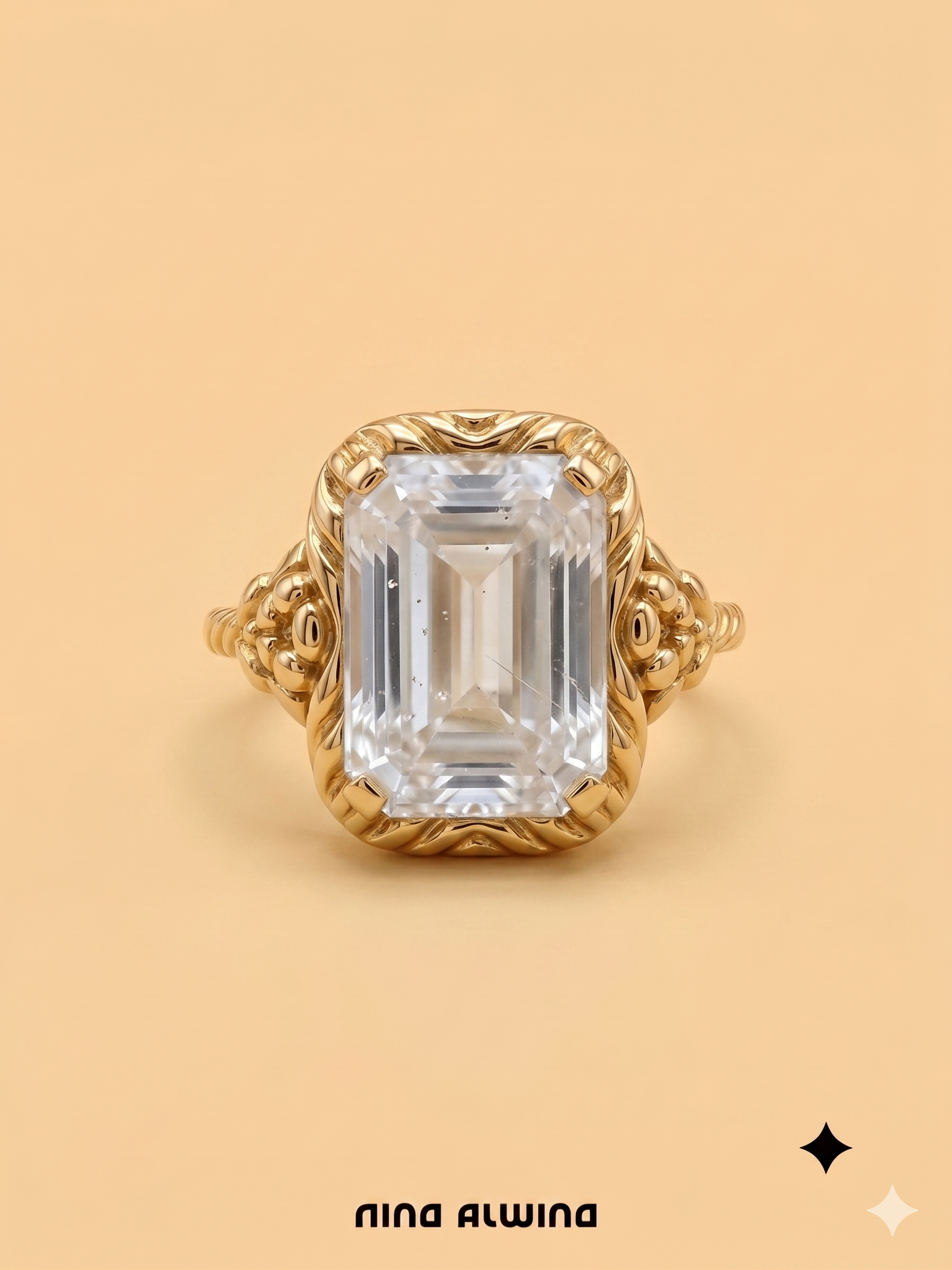 #1106 14k Ring mit Spinell - RG 50