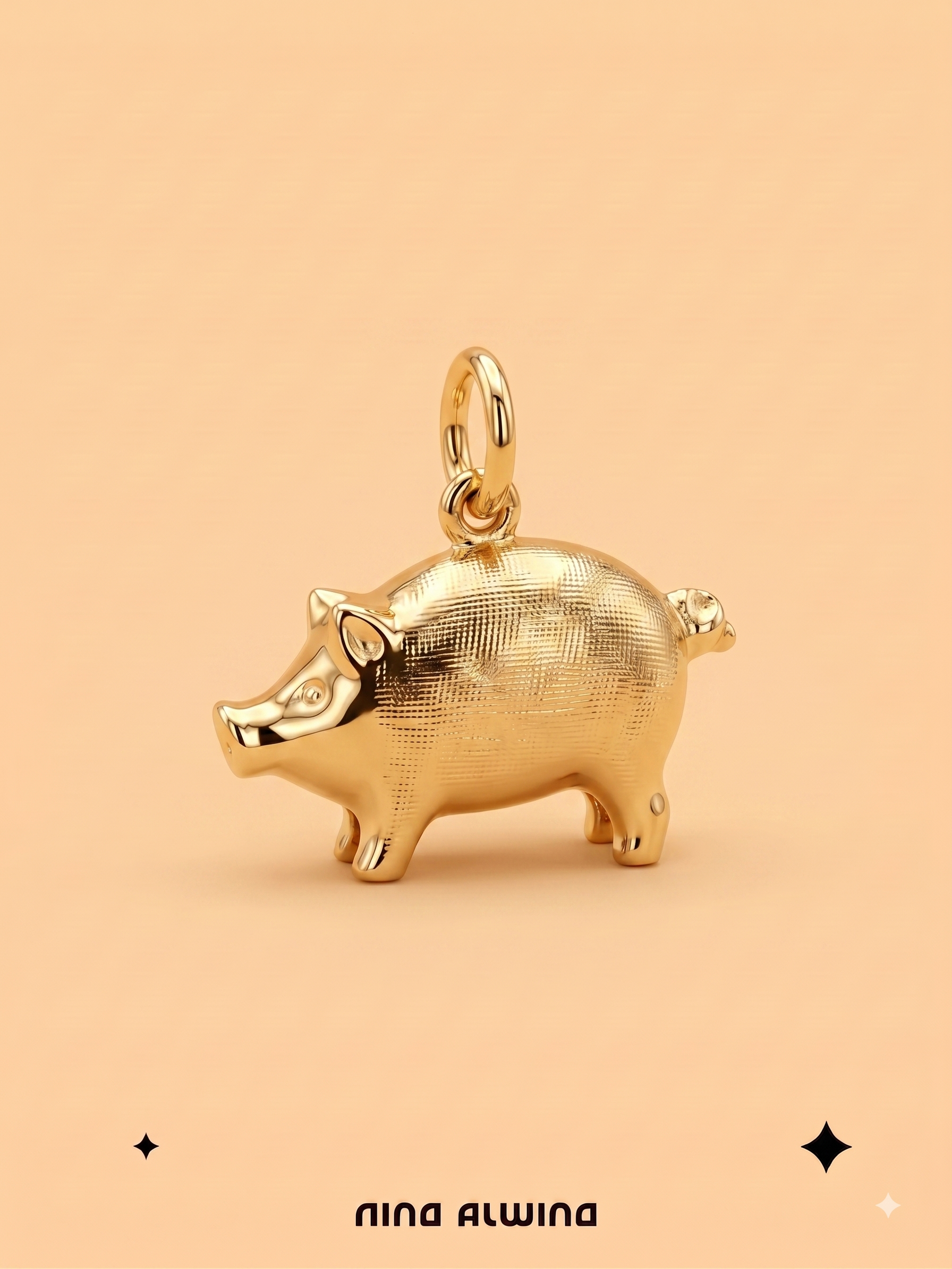 #1250 8k Anhänger Schwein - 1.5cm
