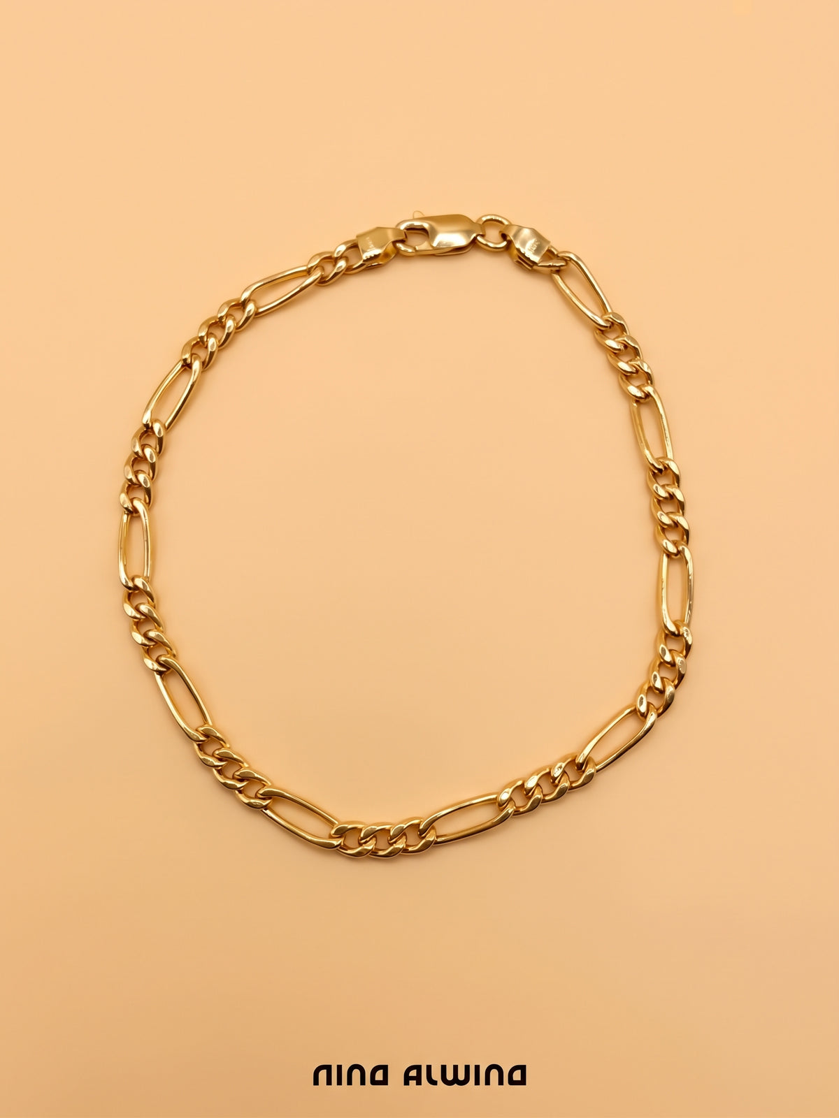 #1404 Massives 14k Armband - 19cm