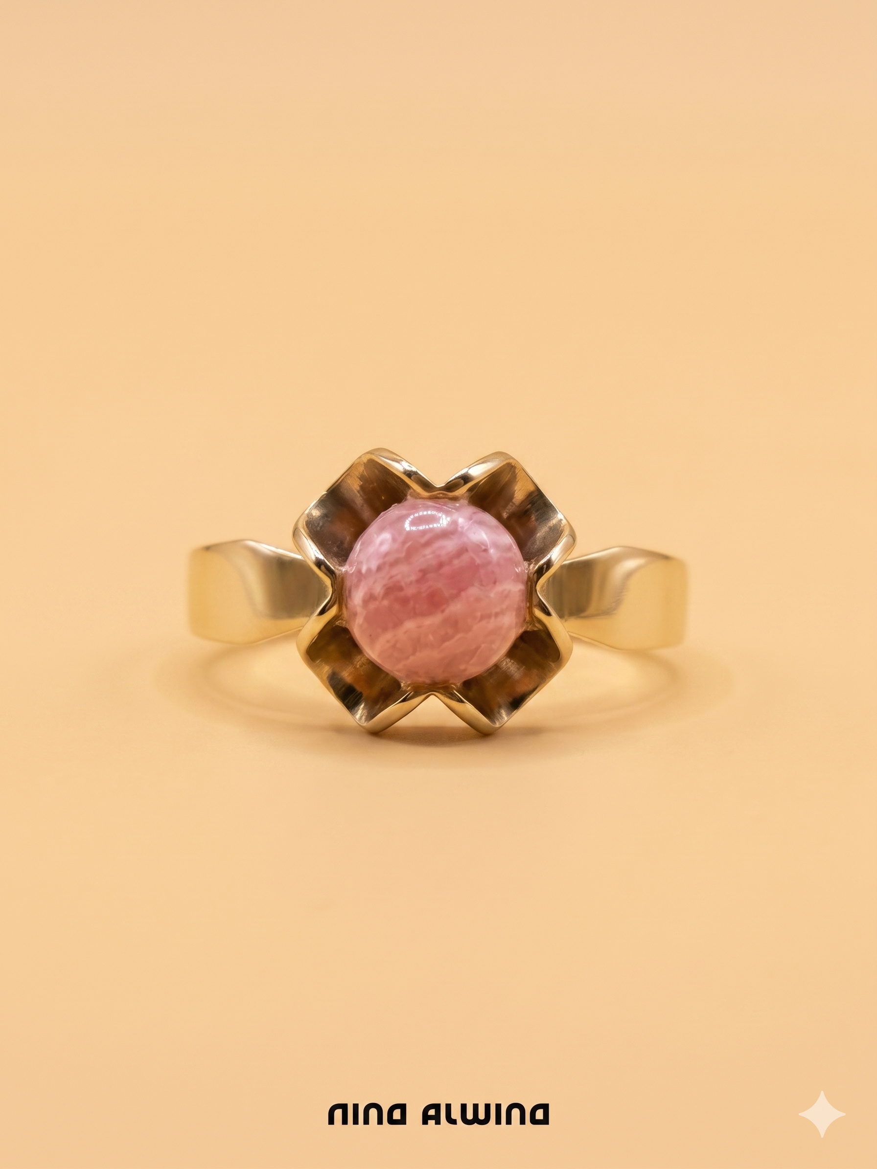 #1070 8k Ring mit Rhodochrosit - RG 58