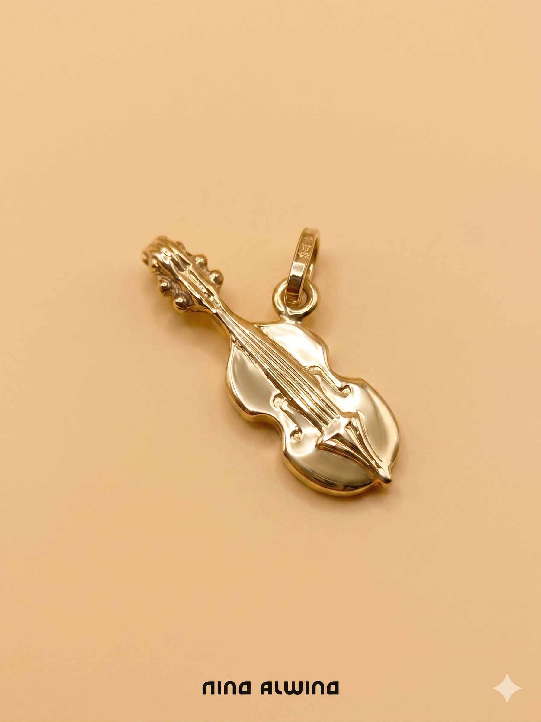 #1034 8k Anhänger Geige - 2,4cm