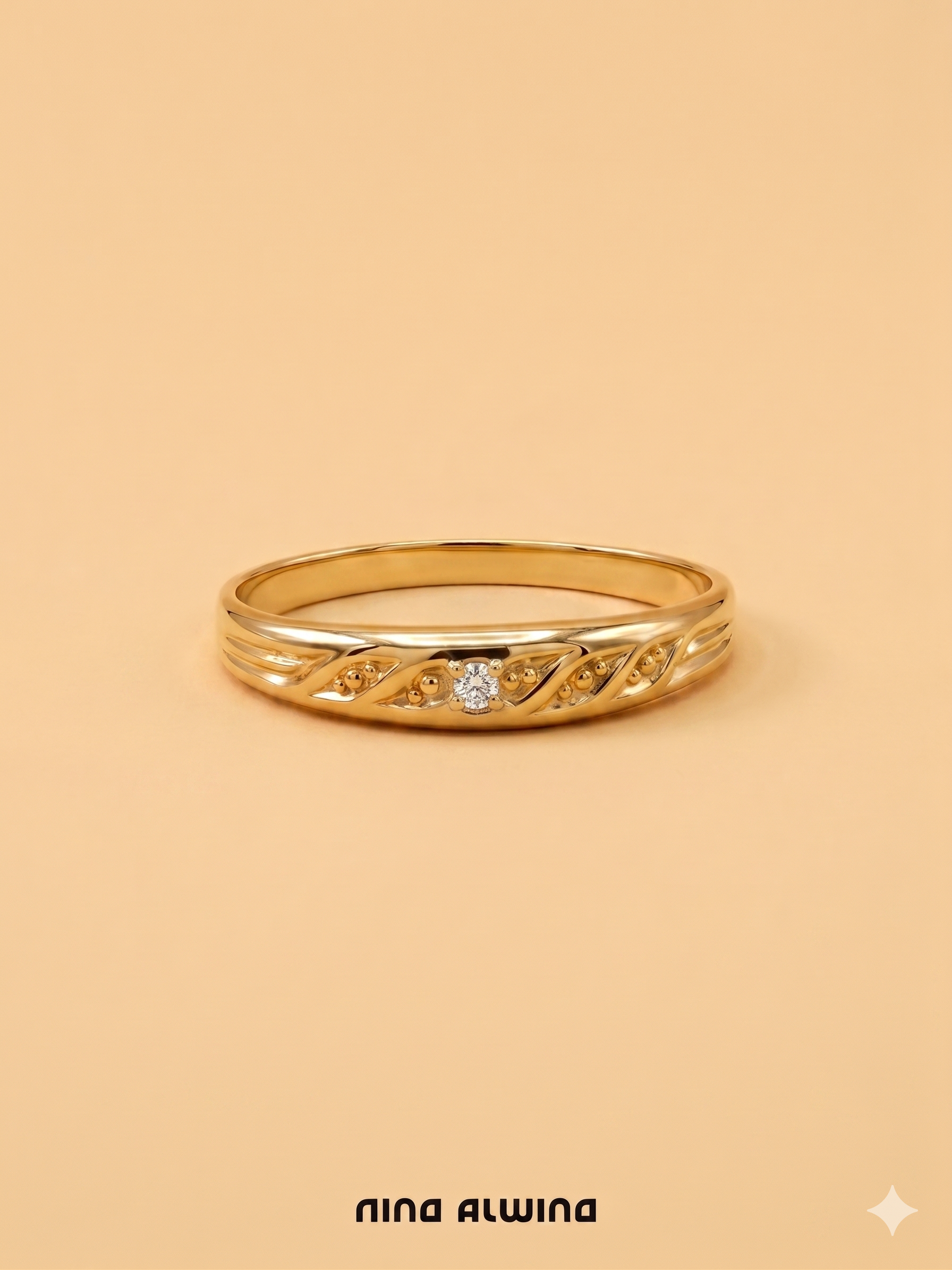 #968 8k Ring mit Diamant - RG 58