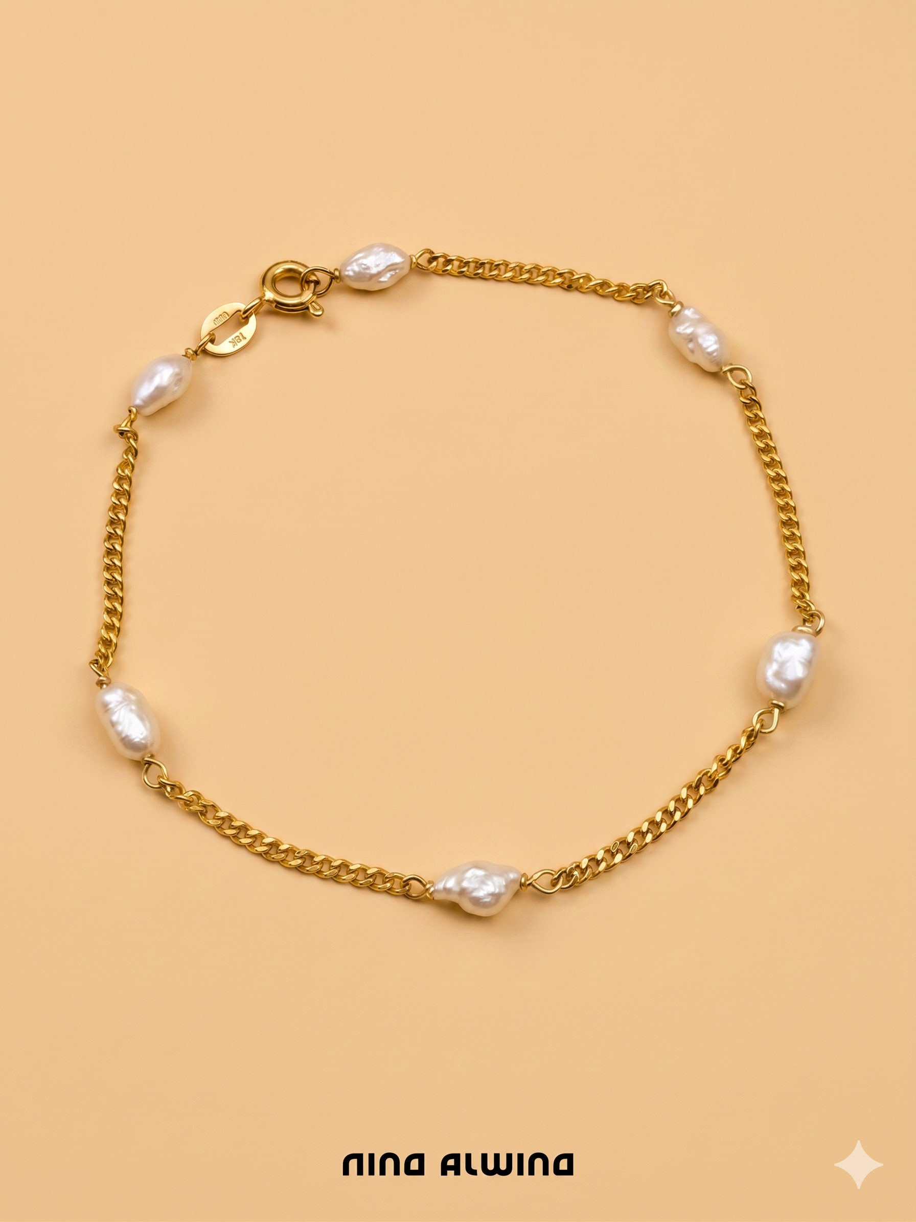 #989 8k Armband Perle - 18cm