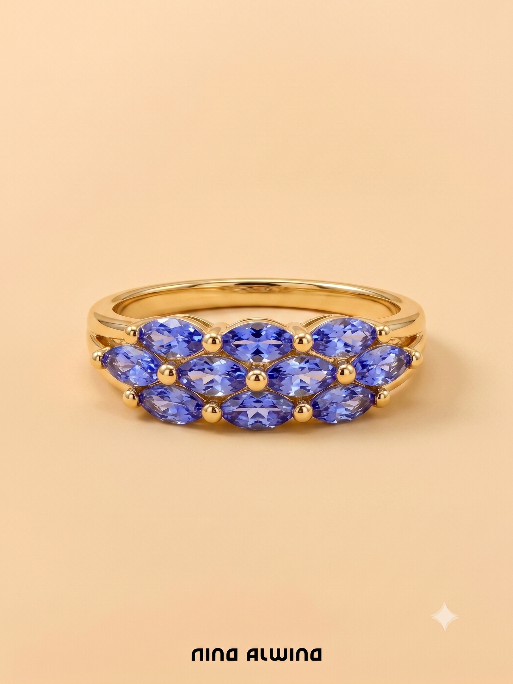 #1188 14k Ring with Pearls & Diamonds - Ring Size 58