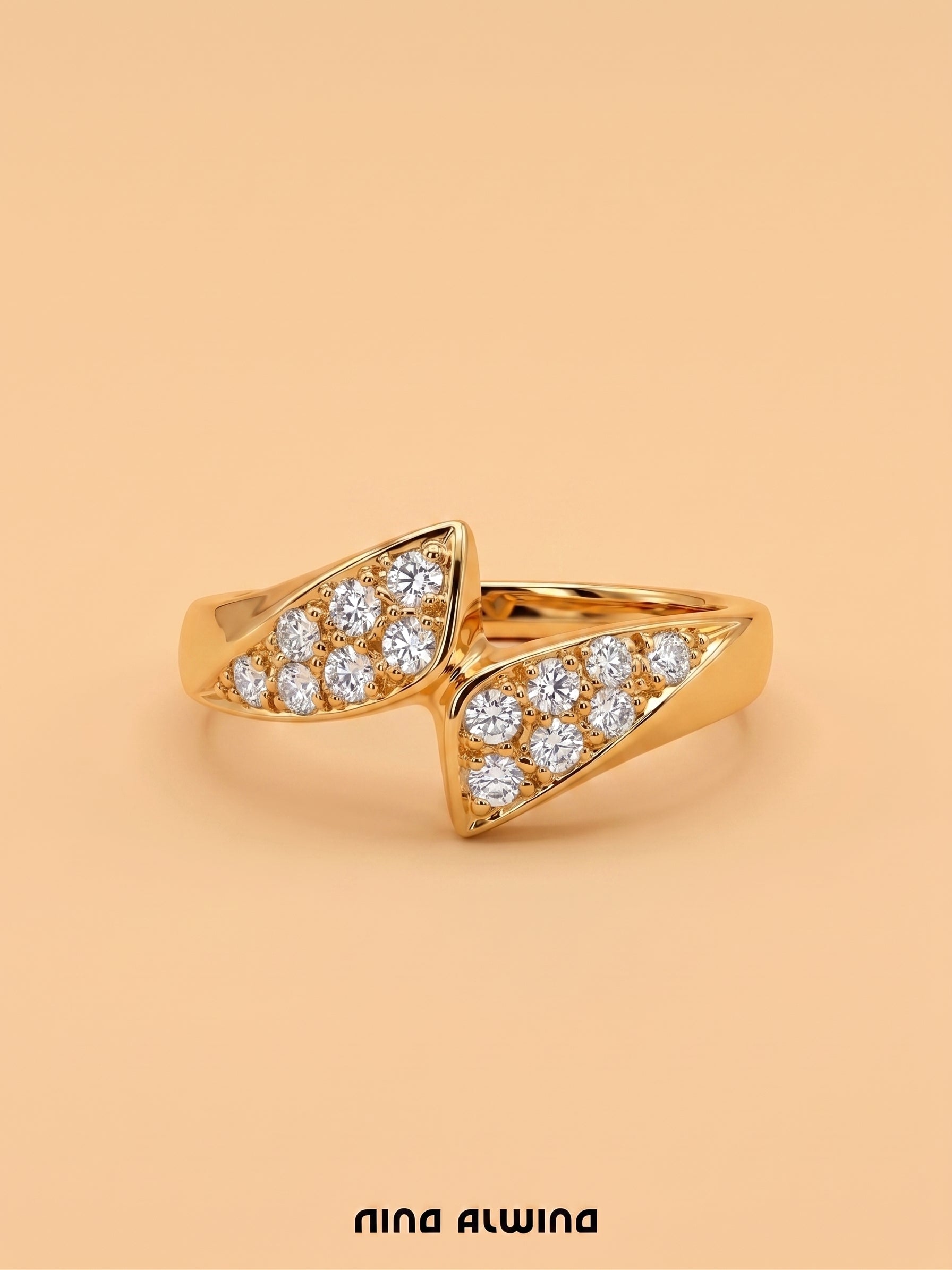 #1274 14k Ring mit Zirkonia - RG 57