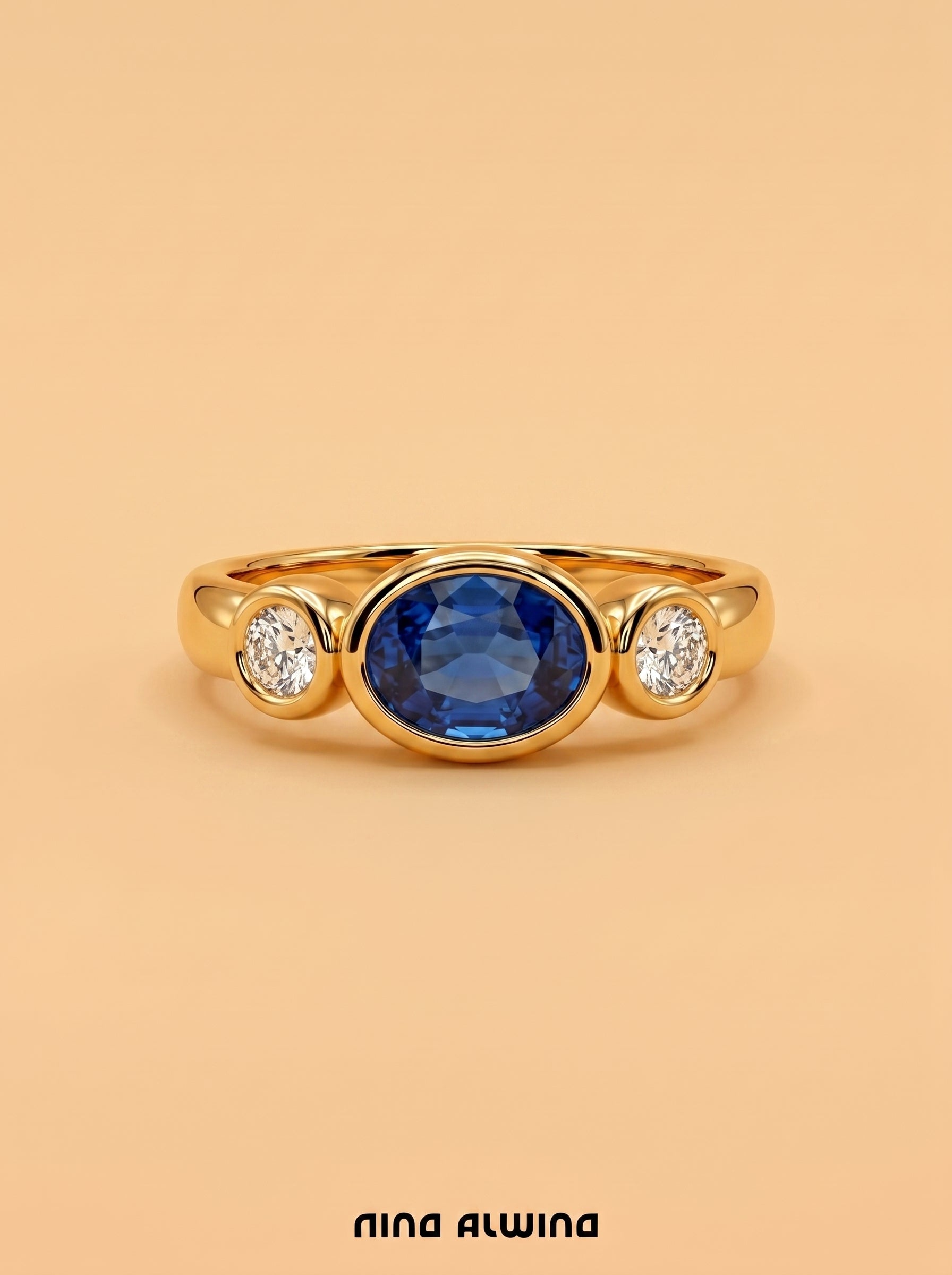 #1188 14k Ring with Pearls & Diamonds - Ring Size 58