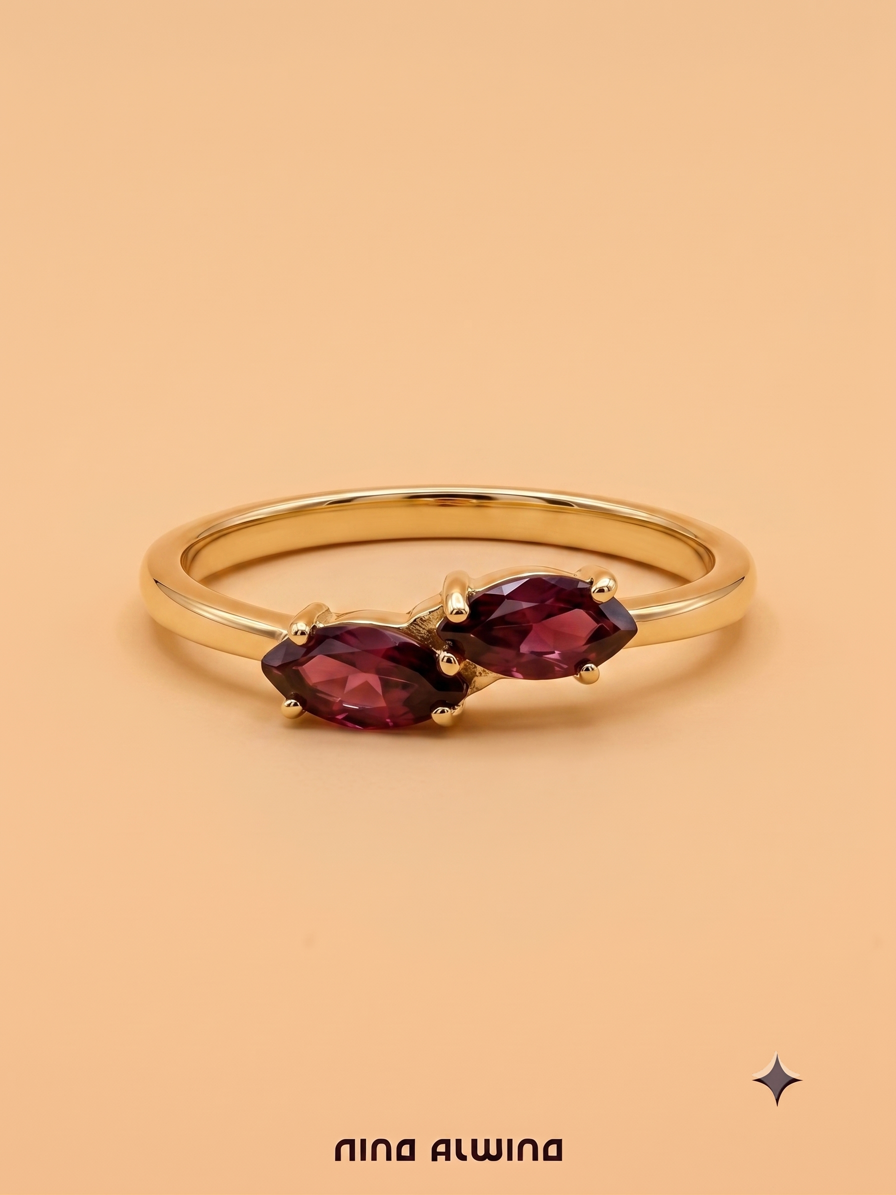 #1211 8k Ring mit Rubellit - RG 57