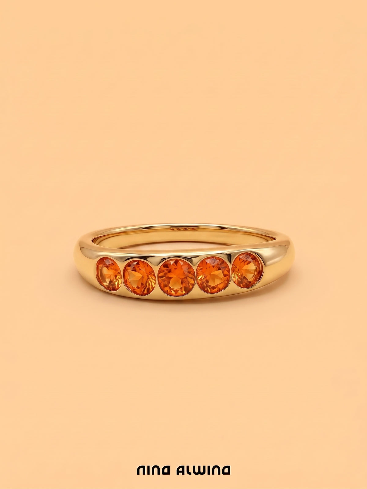 #909 8k Ring mit Turmalinen - RG 57