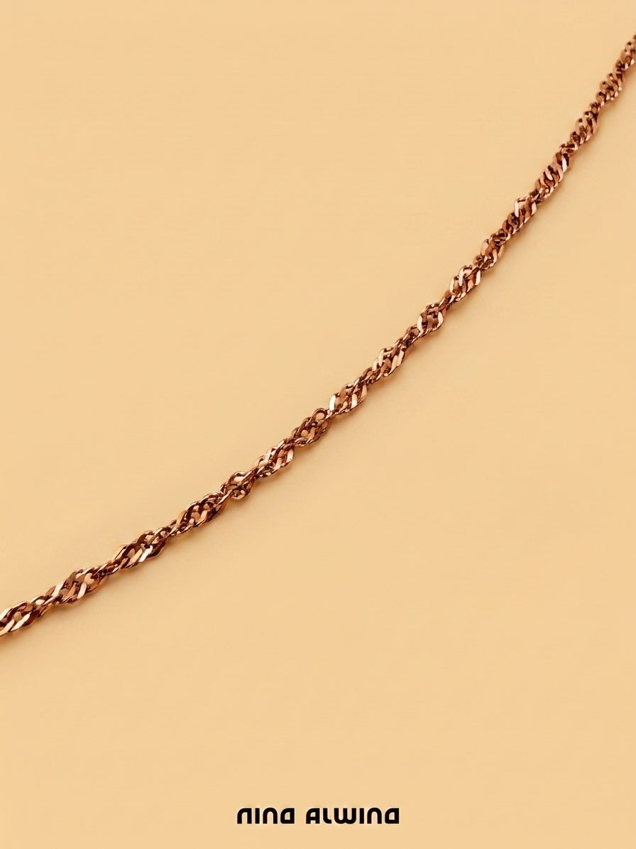 #1152 8k Kette - Roségold - 45cm