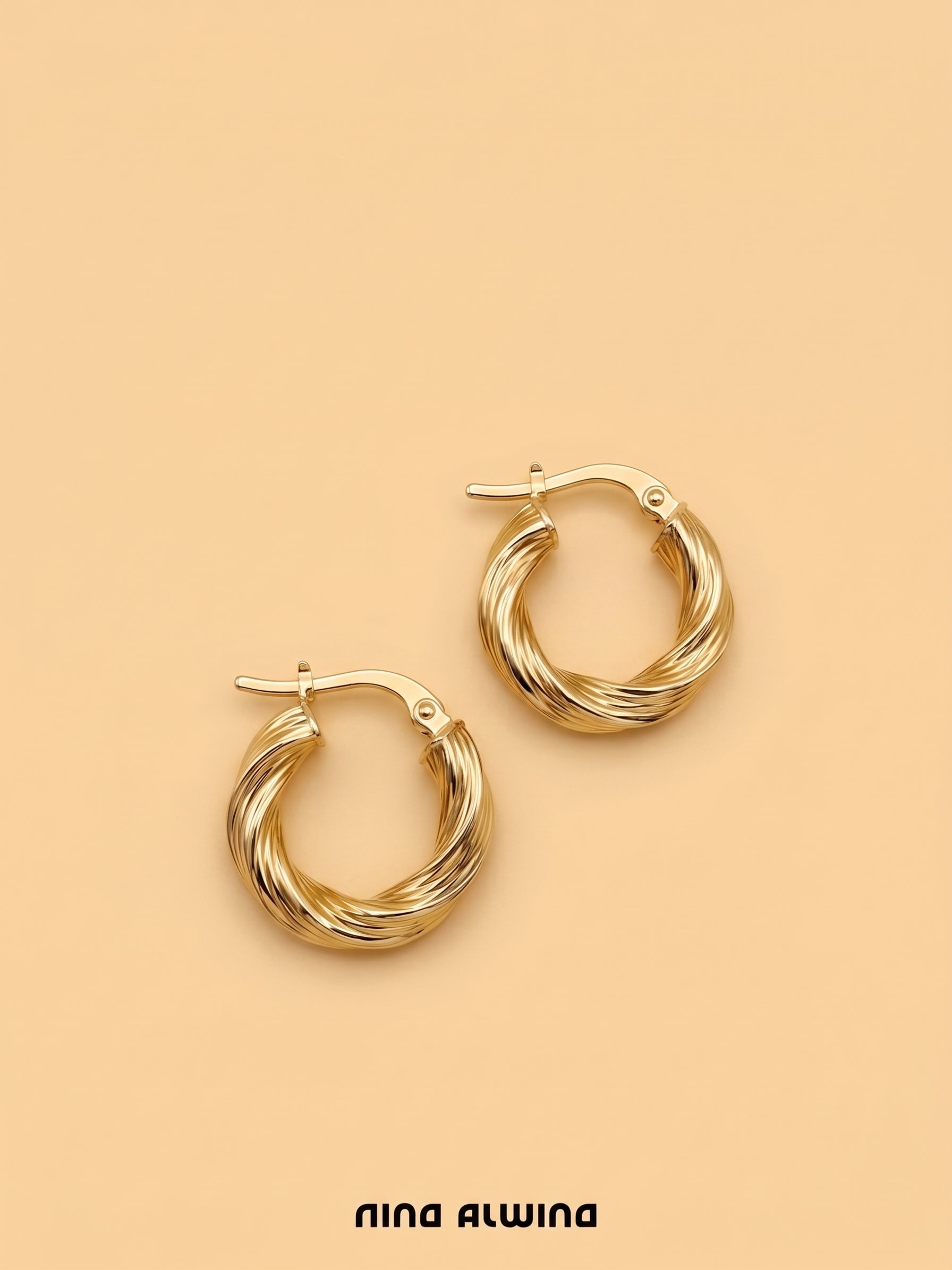 #1201 14k Hoop Earrings - 2cm