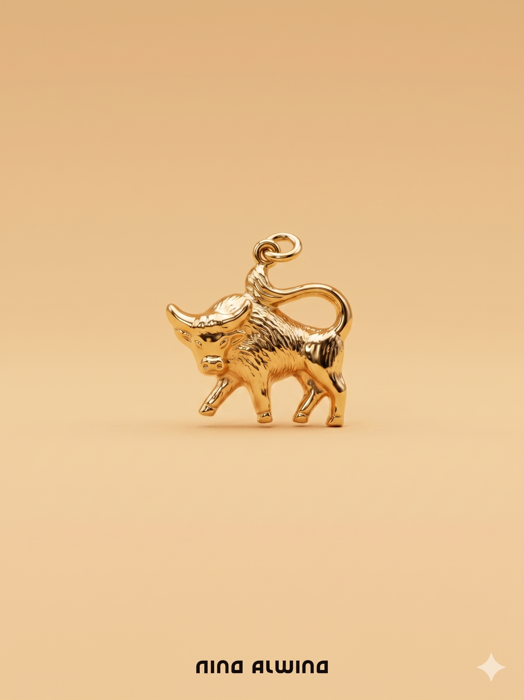 #1030 8k Anhänger Stier - 1.8cm