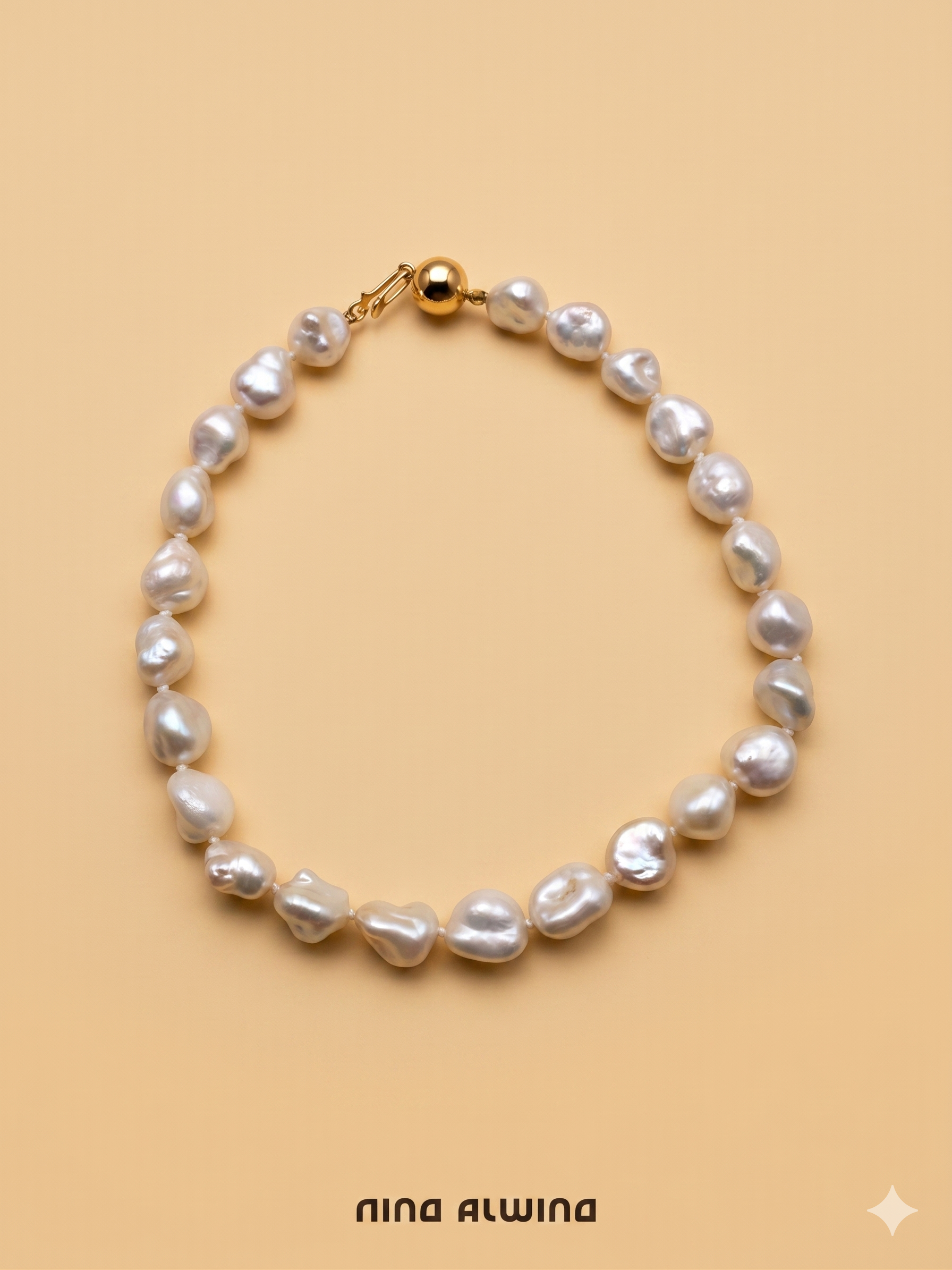 #992 8k Armband Perle - 19cm