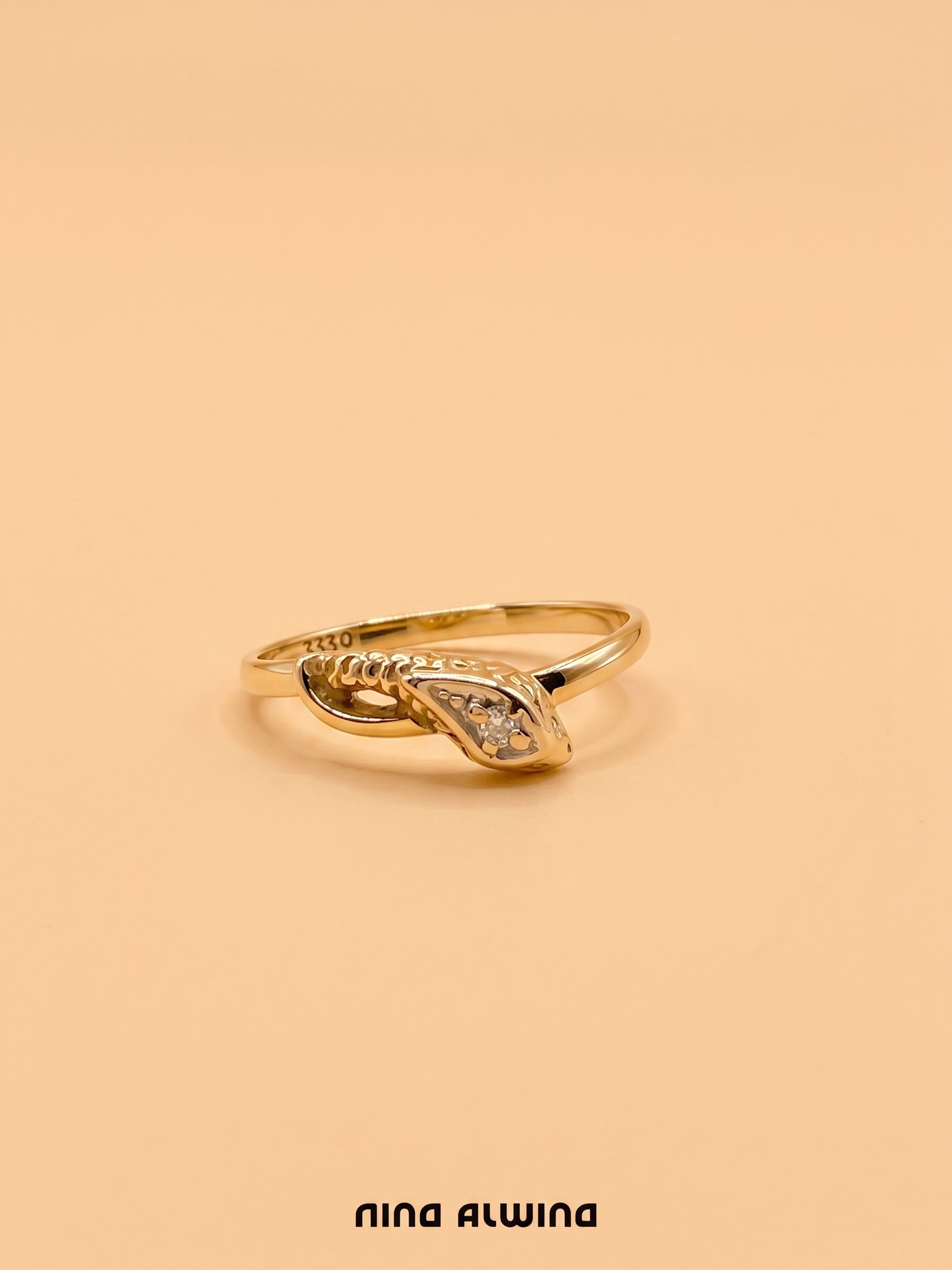 #1188 14k Ring with Pearls & Diamonds - Ring Size 58
