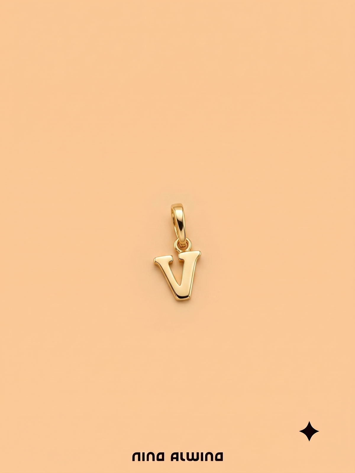 #1330 8k Anhänger "v" - 1.1cm