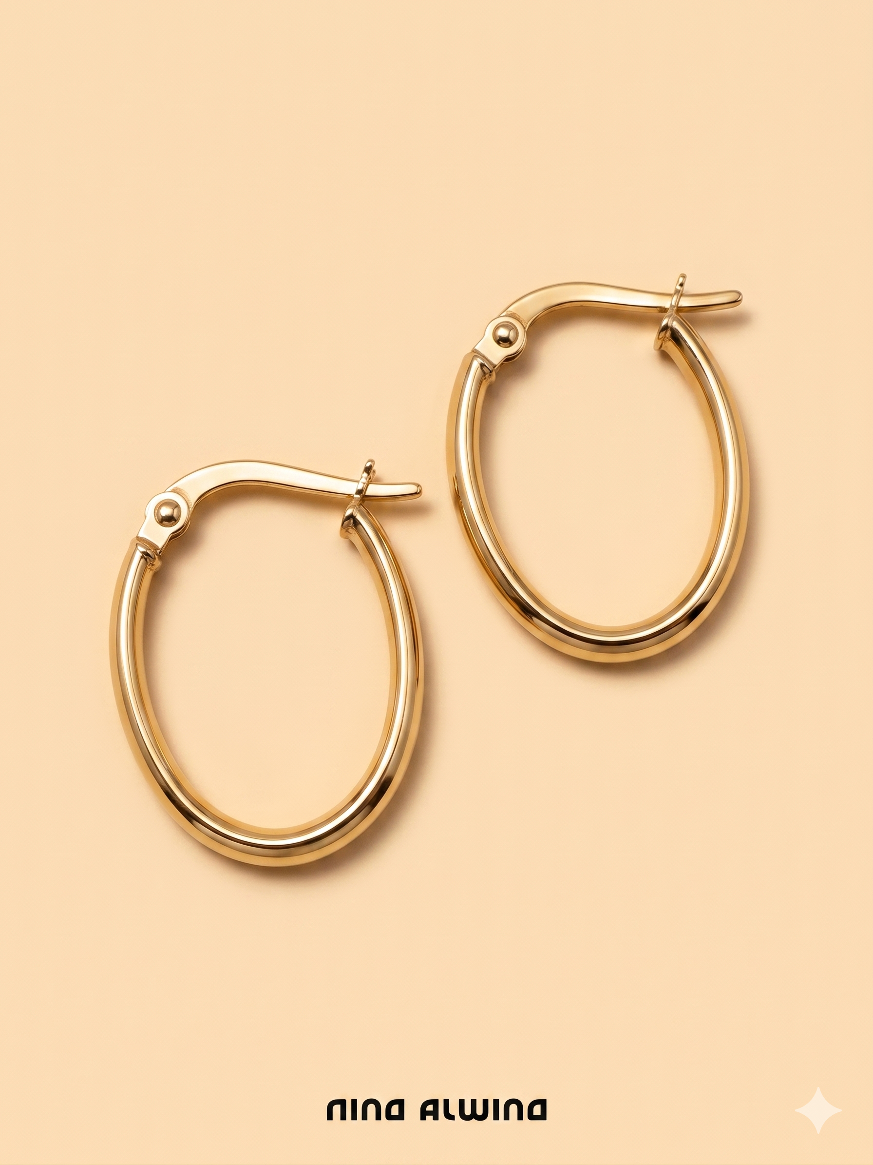#1025 8k Creolen - 1.9cm