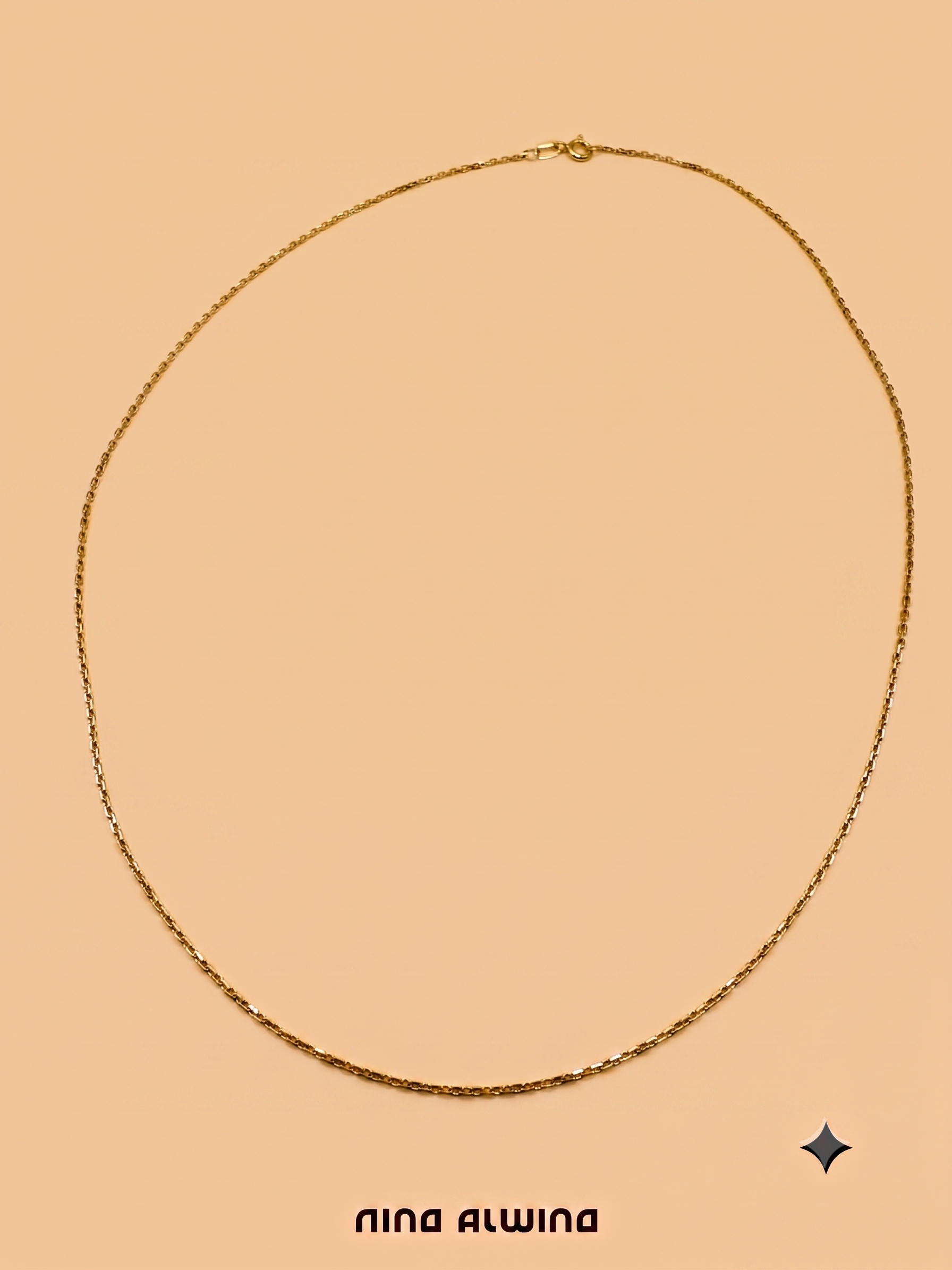 #1148 Massive 8k Kette - 49cm