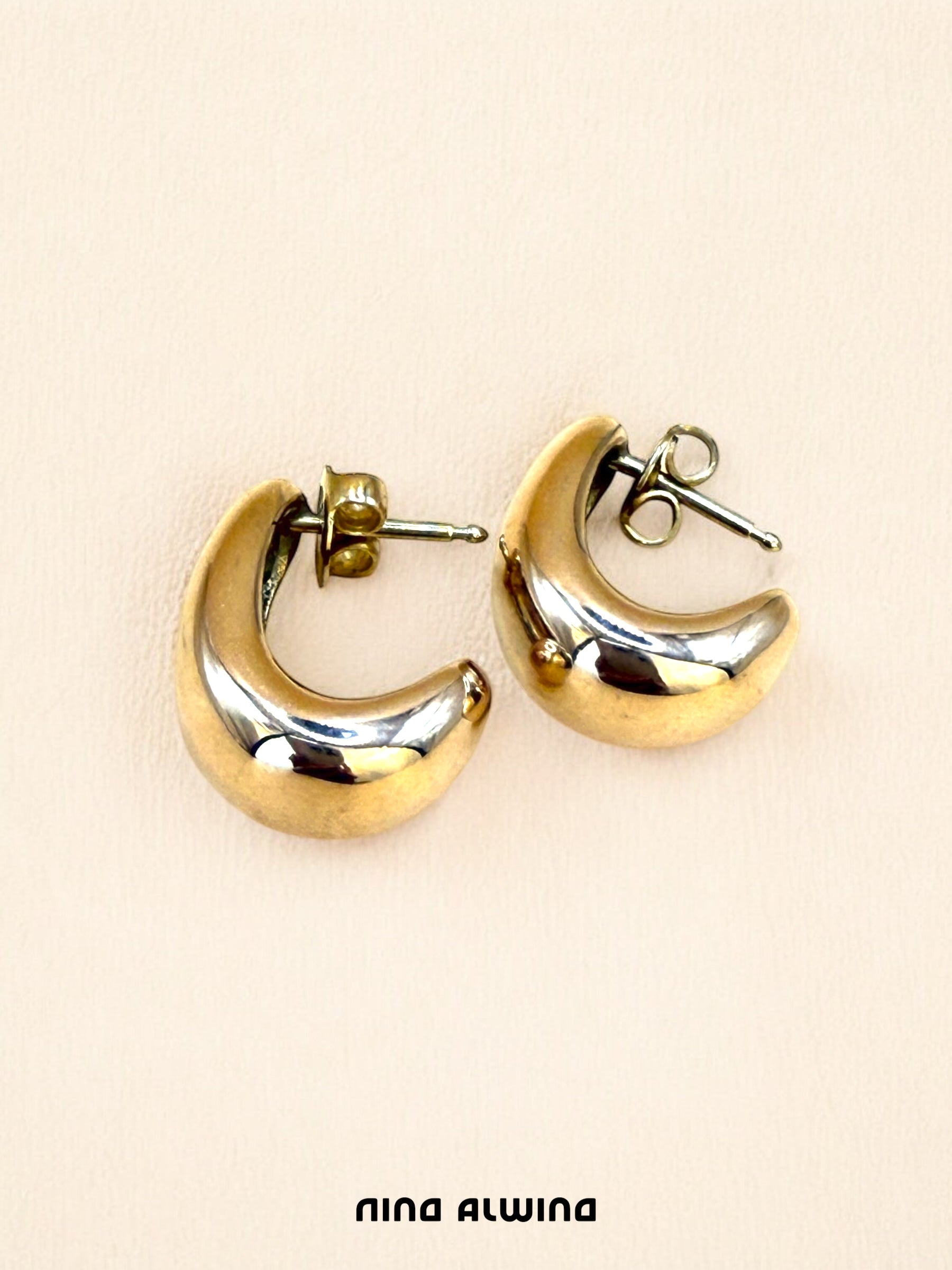 #21 Ohrringe Tropfenform 8k massives Gold - 8,3g