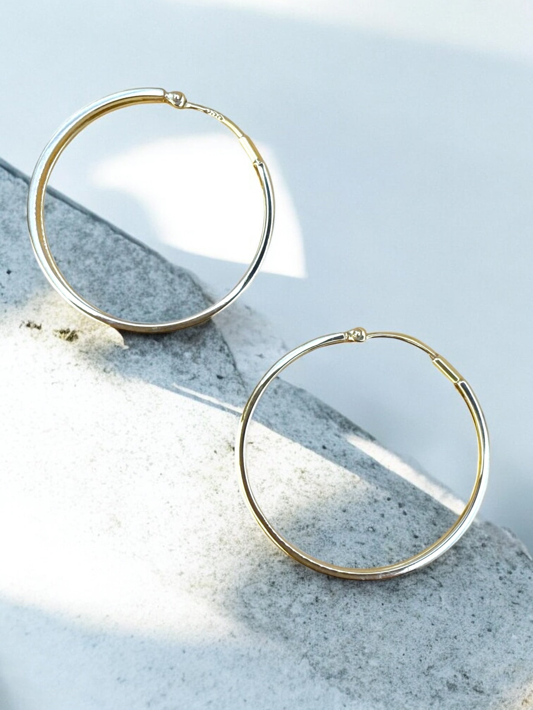 #53 Creolen 8k Gelbgold 2,6cm