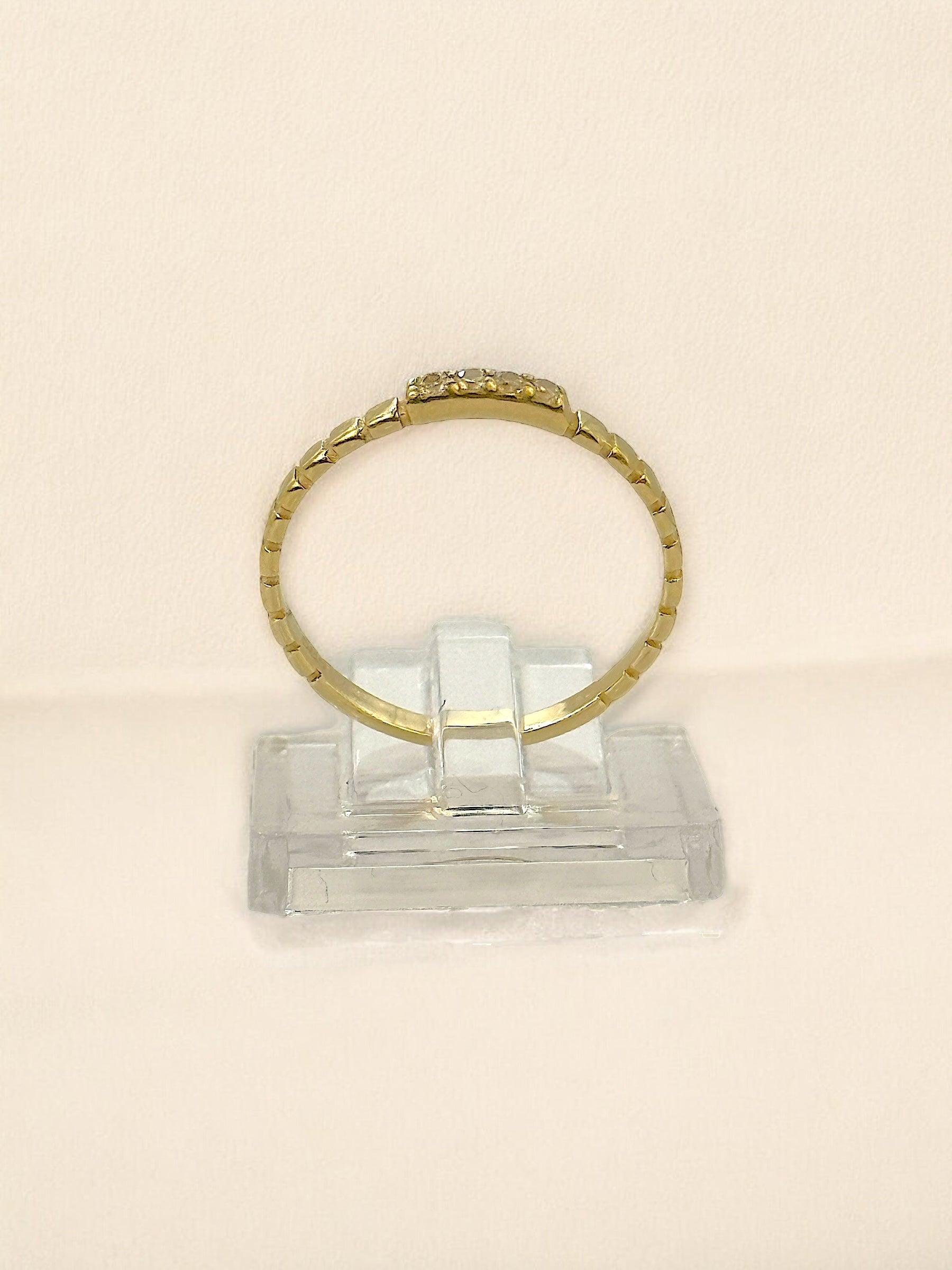 #13 Ring mit 4 kleinen Steinen - RG 55