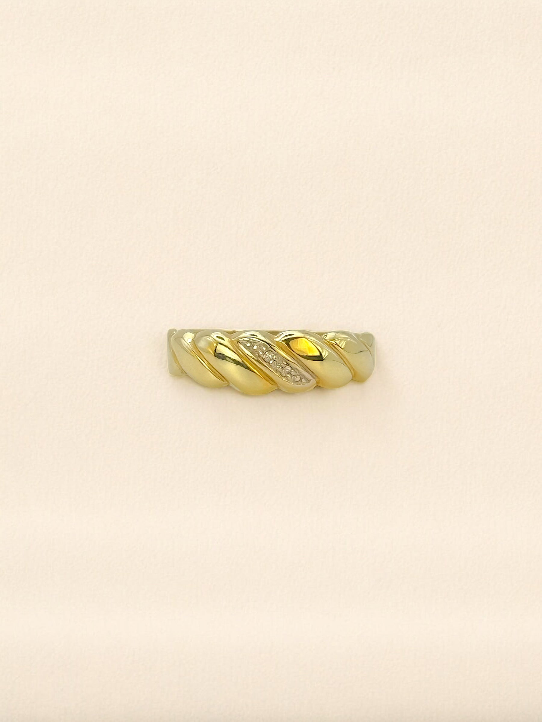 #5 Baguette Ring mit Diamant - RG 53