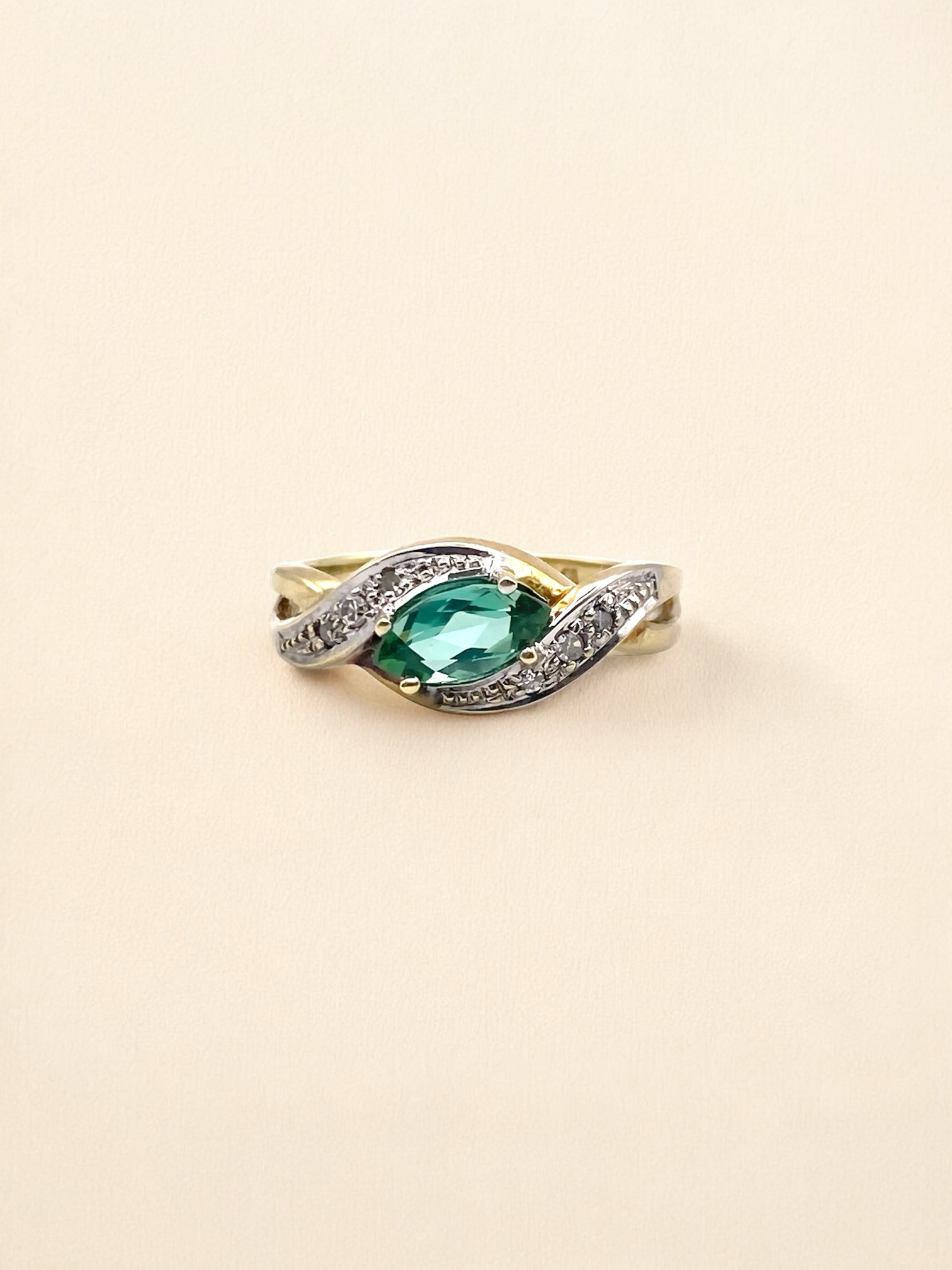 #2 Turmalin & Diamant Ring - RG 55
