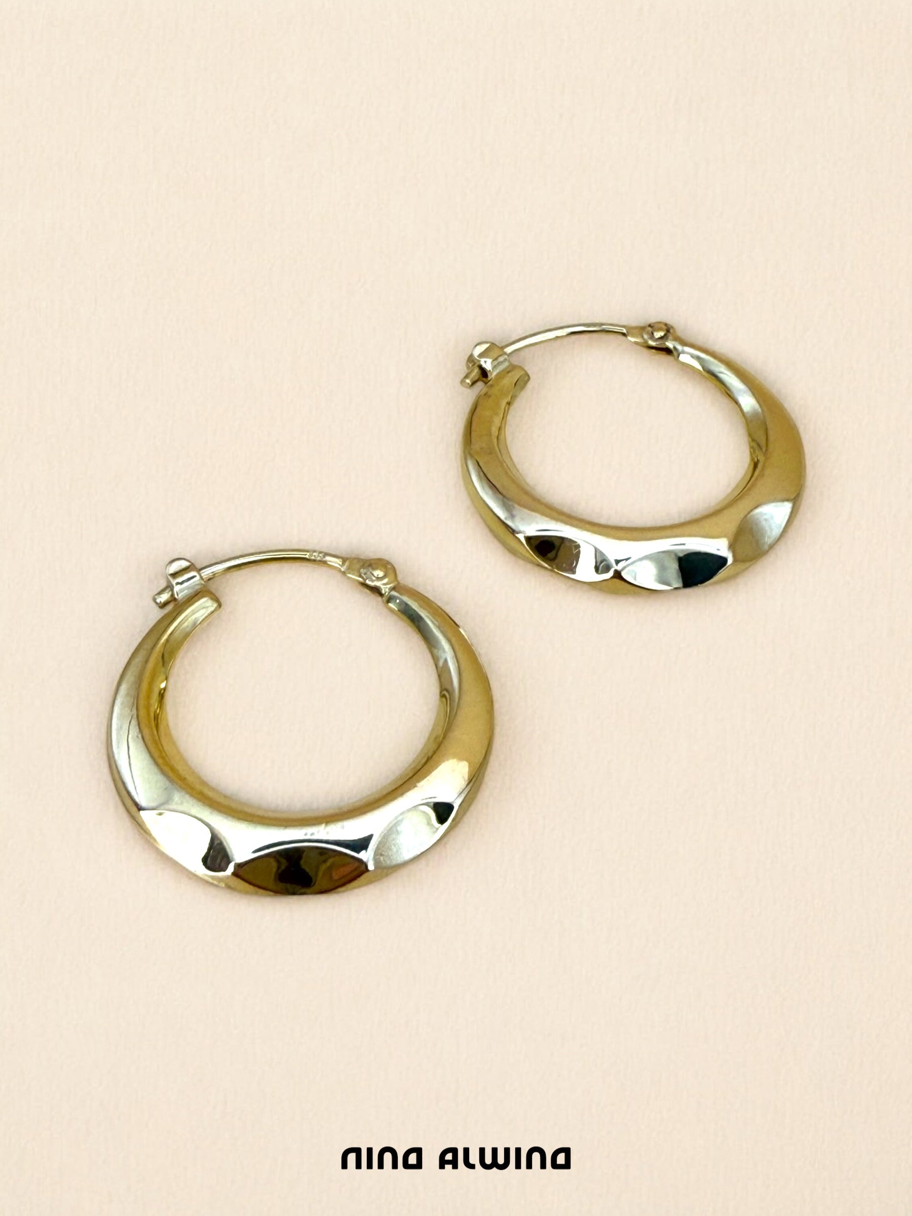 #55 Creolen 8k Gelbgold 2cm