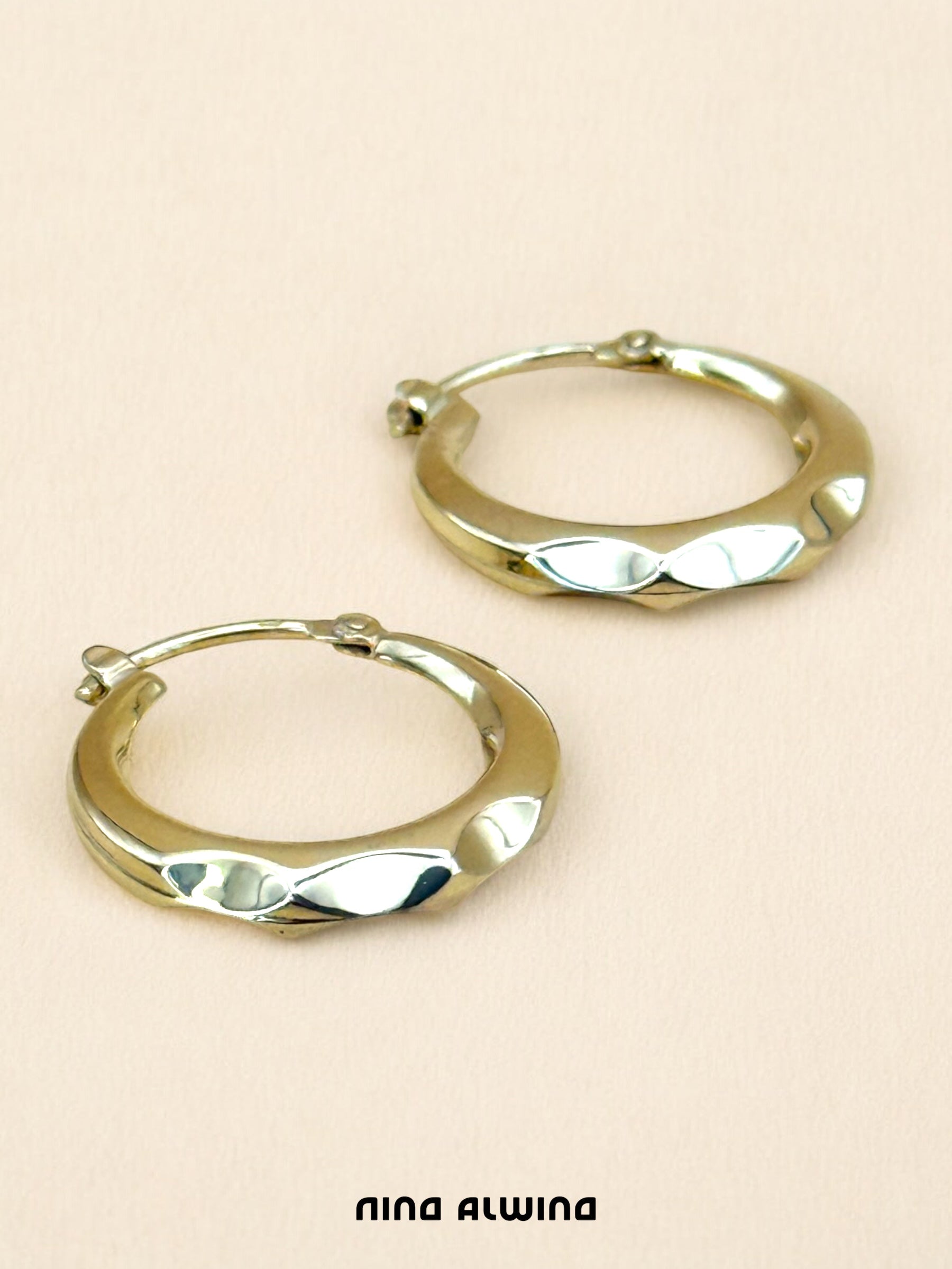 #55 Creolen 8k Gelbgold 2cm