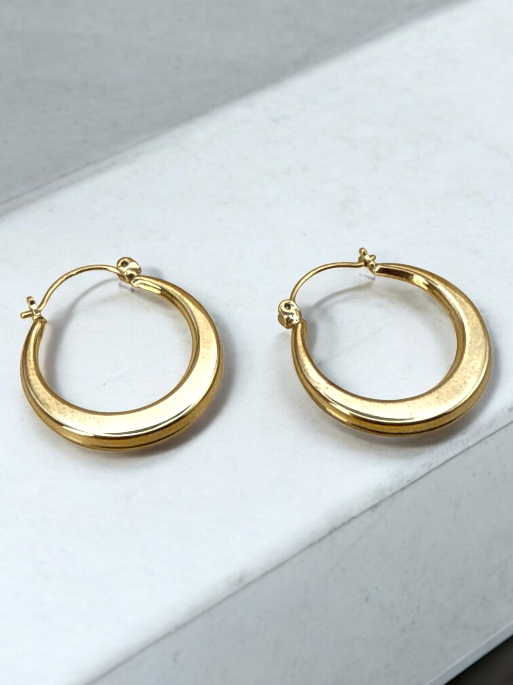 #56 Creolen 8k Gelbgold 2cm