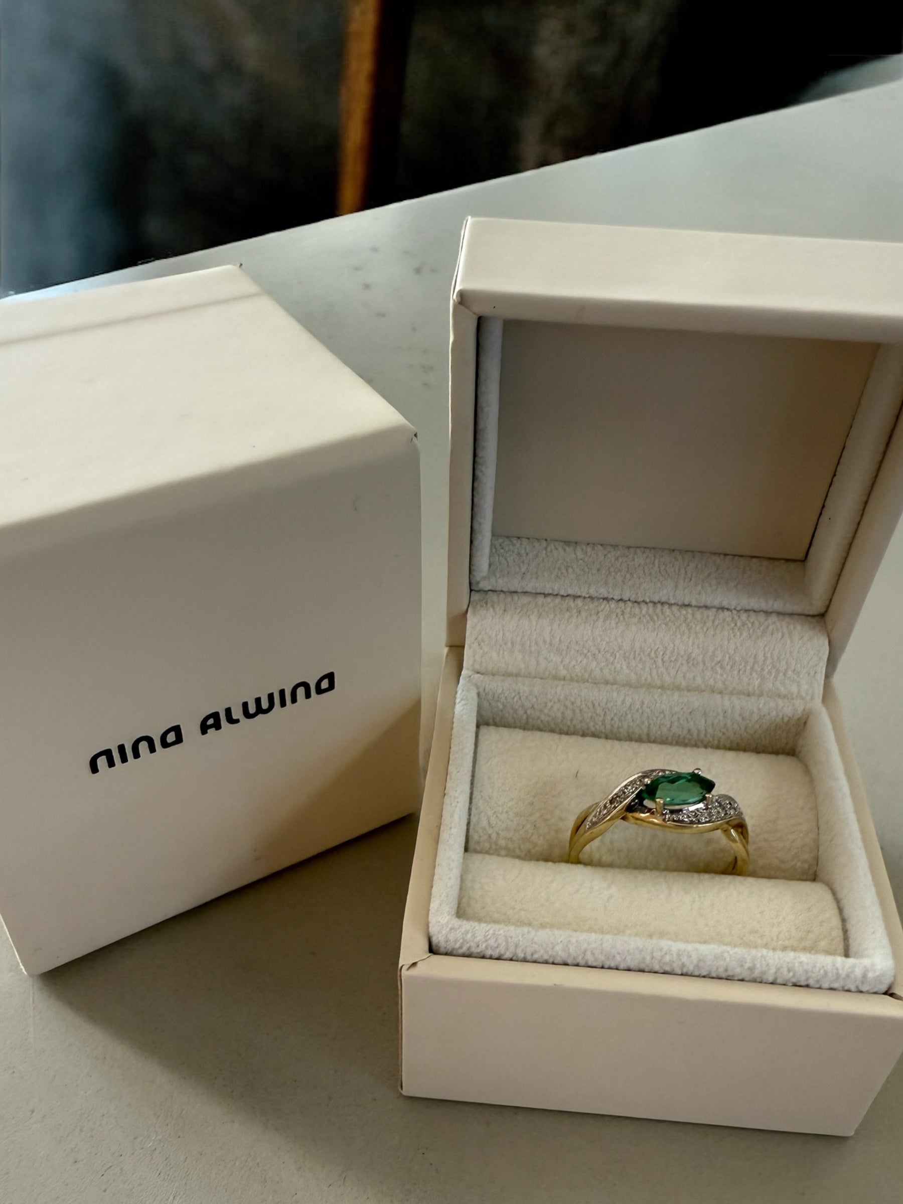 #2 Turmalin & Diamant Ring - RG 55