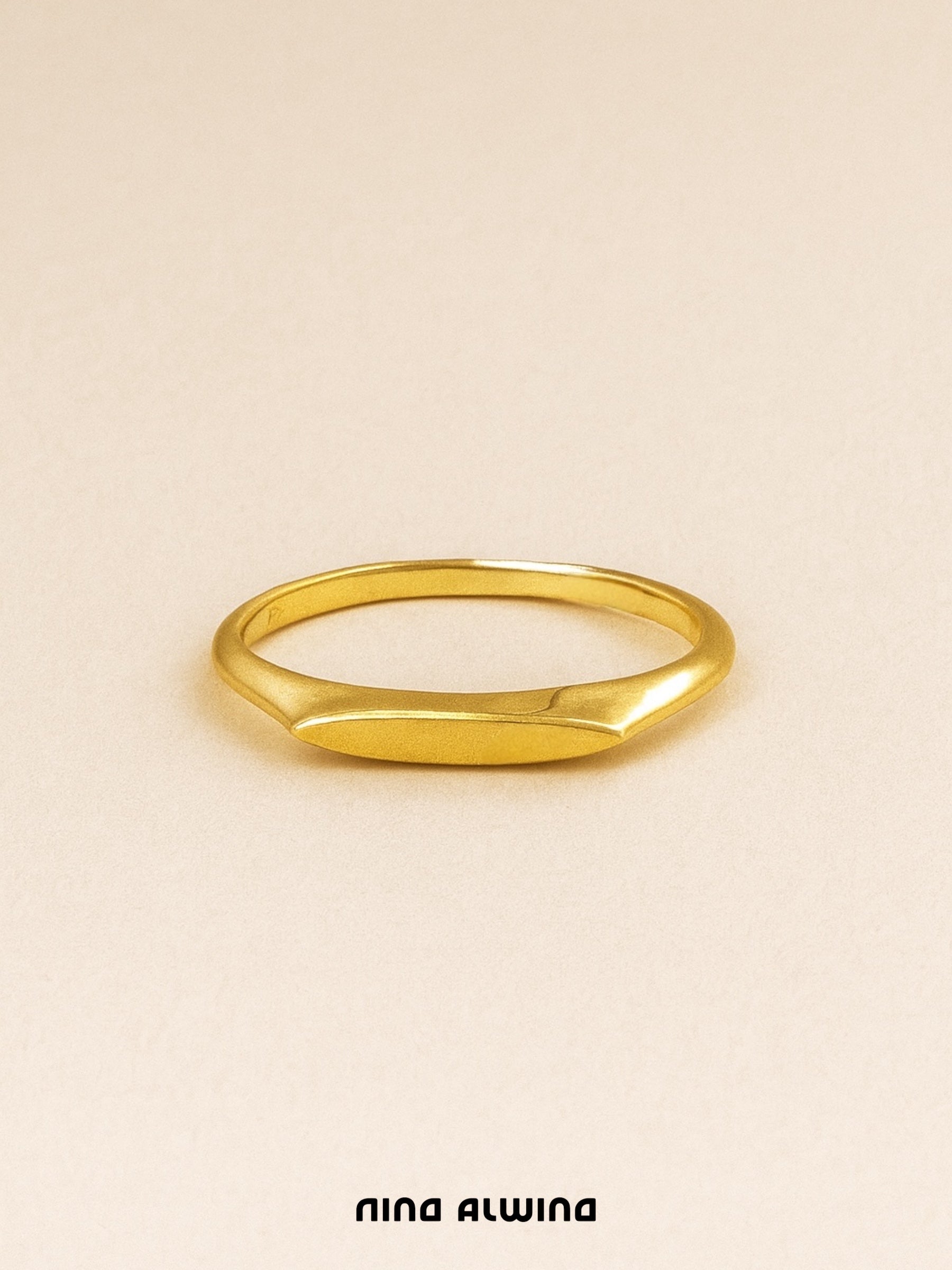 #71 14k Mini Siegelring - RG 53