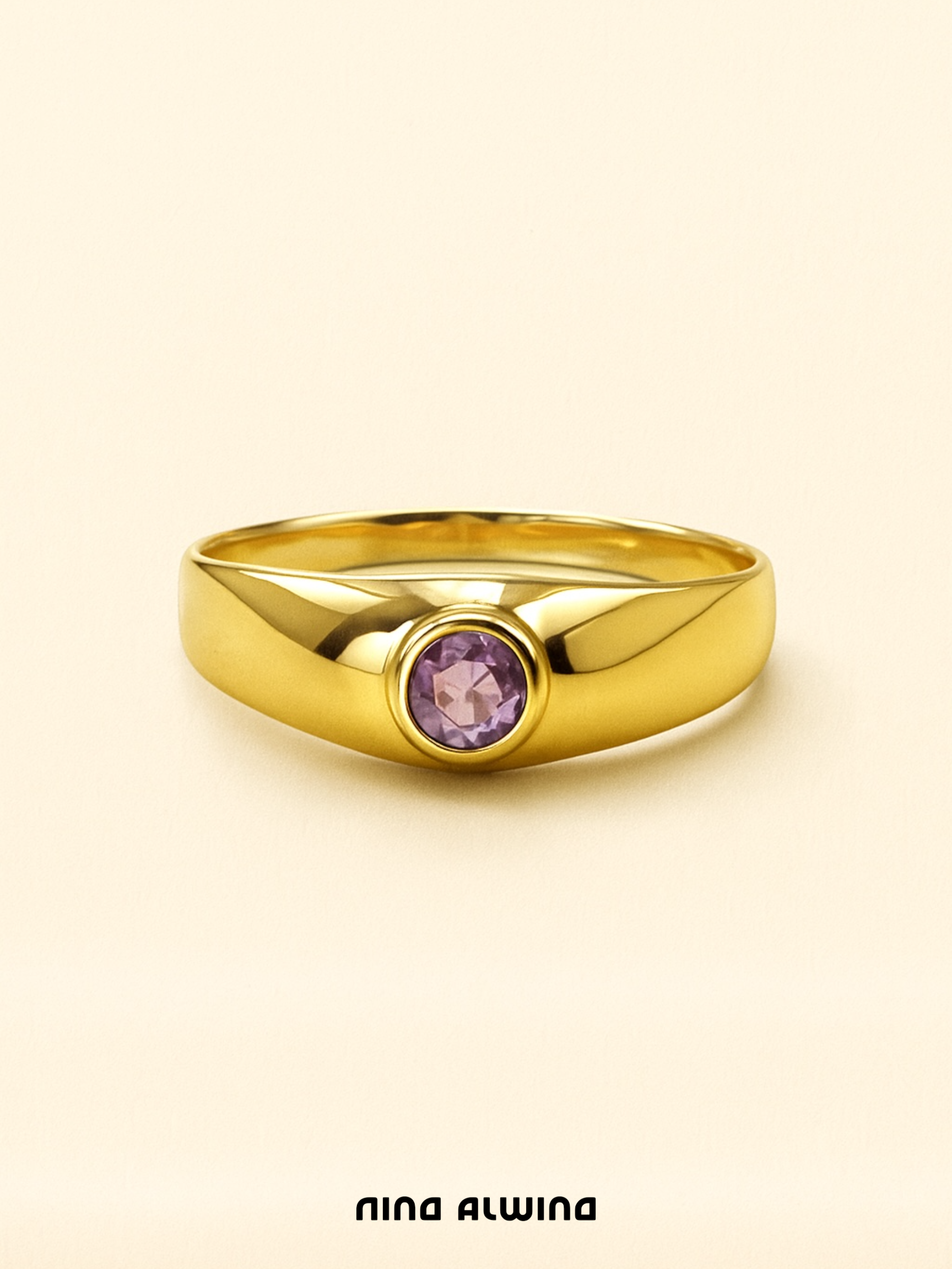 #75 8k Ring mit Amethyst - RG 55
