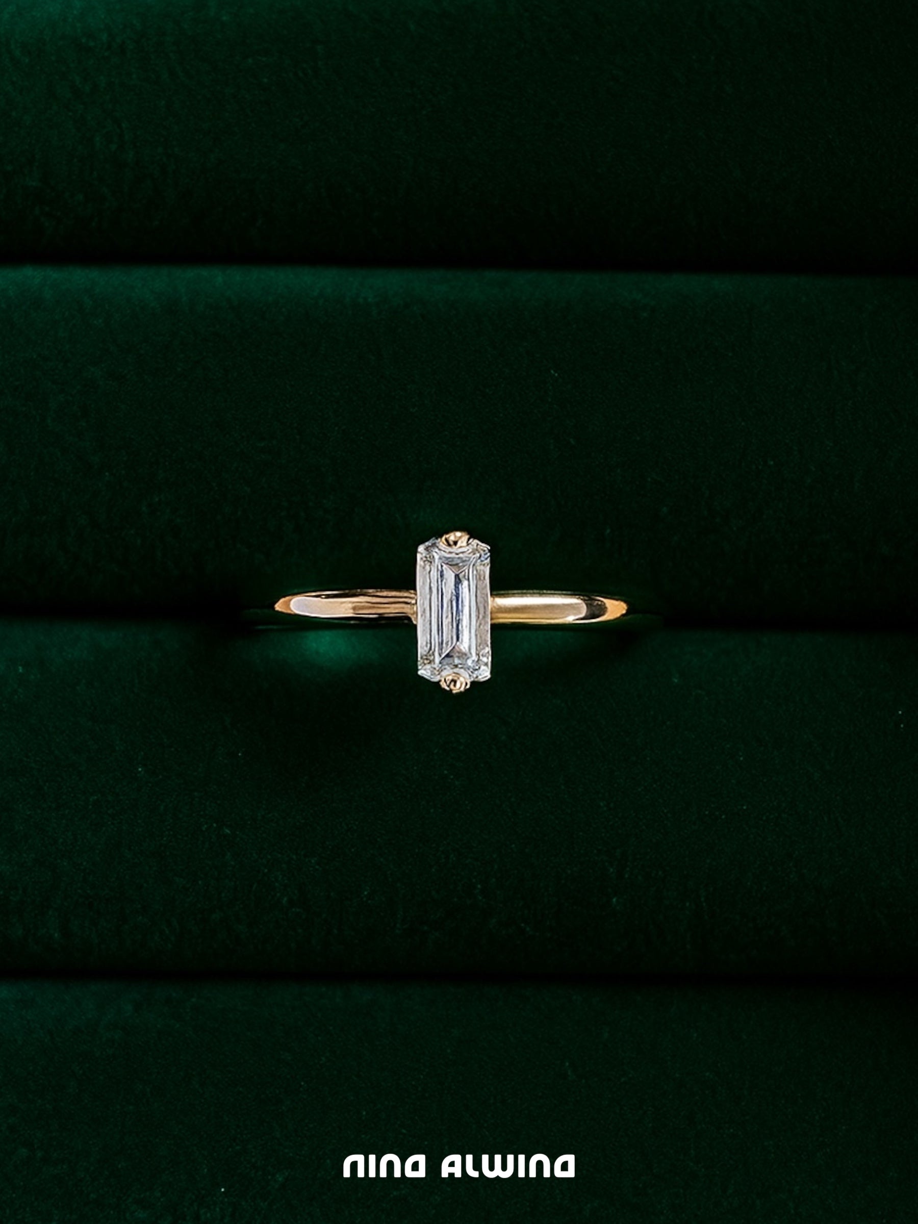 #71 14k Ring mit Zirkon - RG 54