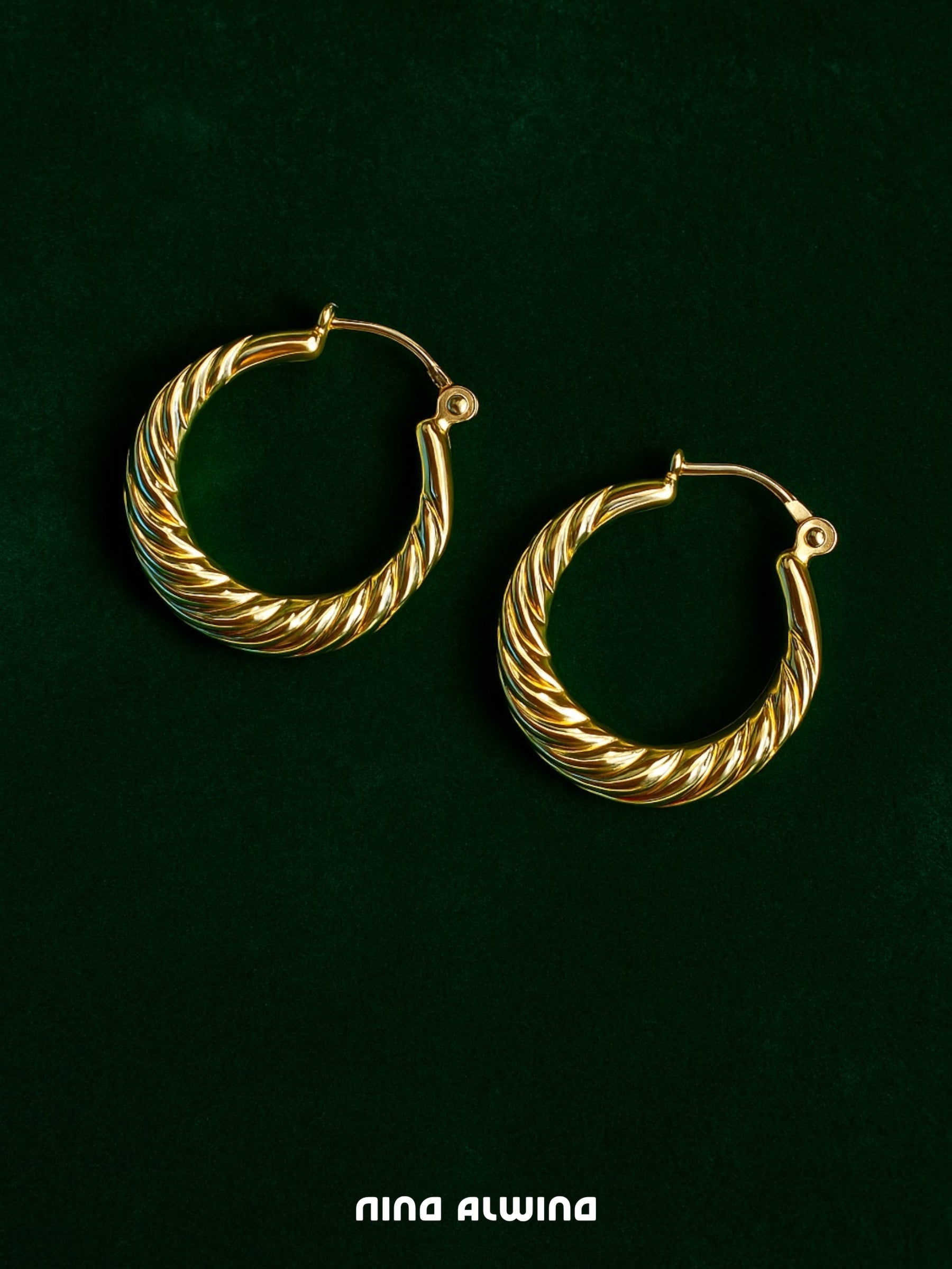 #88 8k Creolen - 1,7 cm