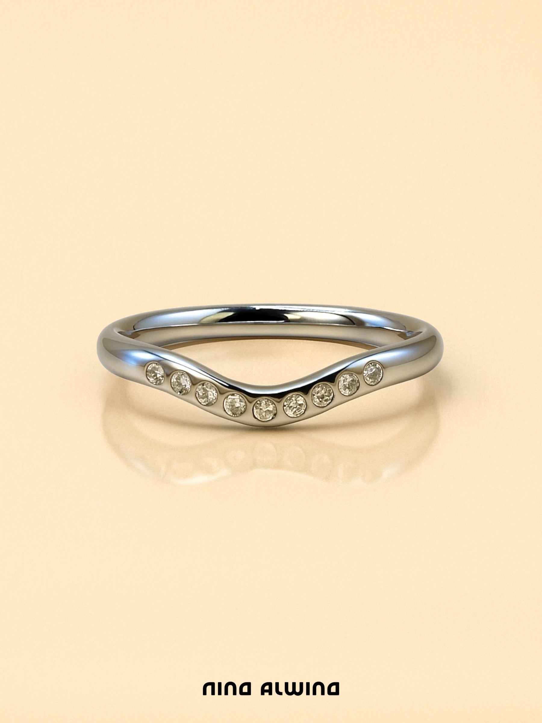 #95 19k Tiffany & CO Platin Ring - RG 52