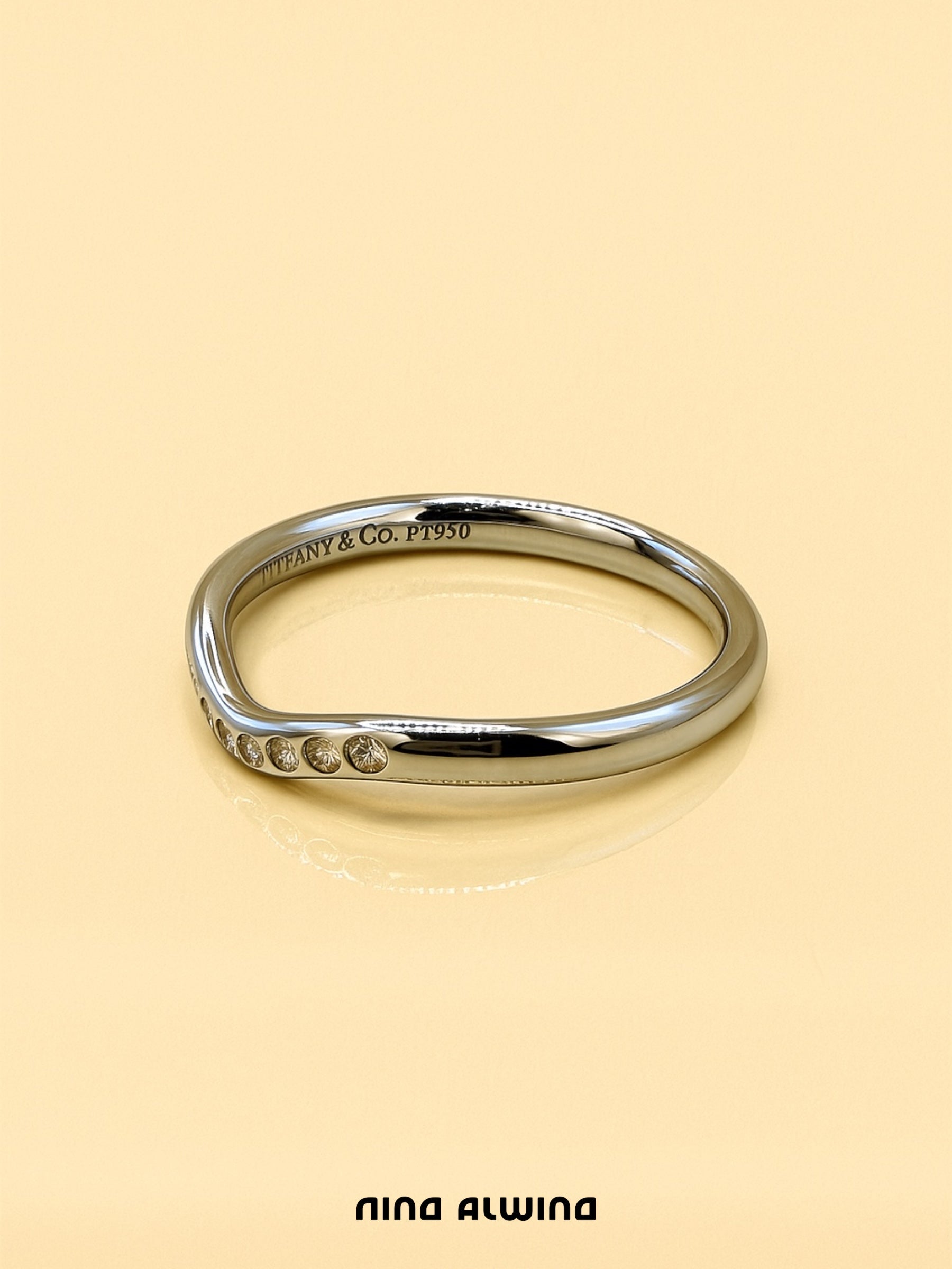 #95 19k Tiffany & CO Platin Ring - RG 52